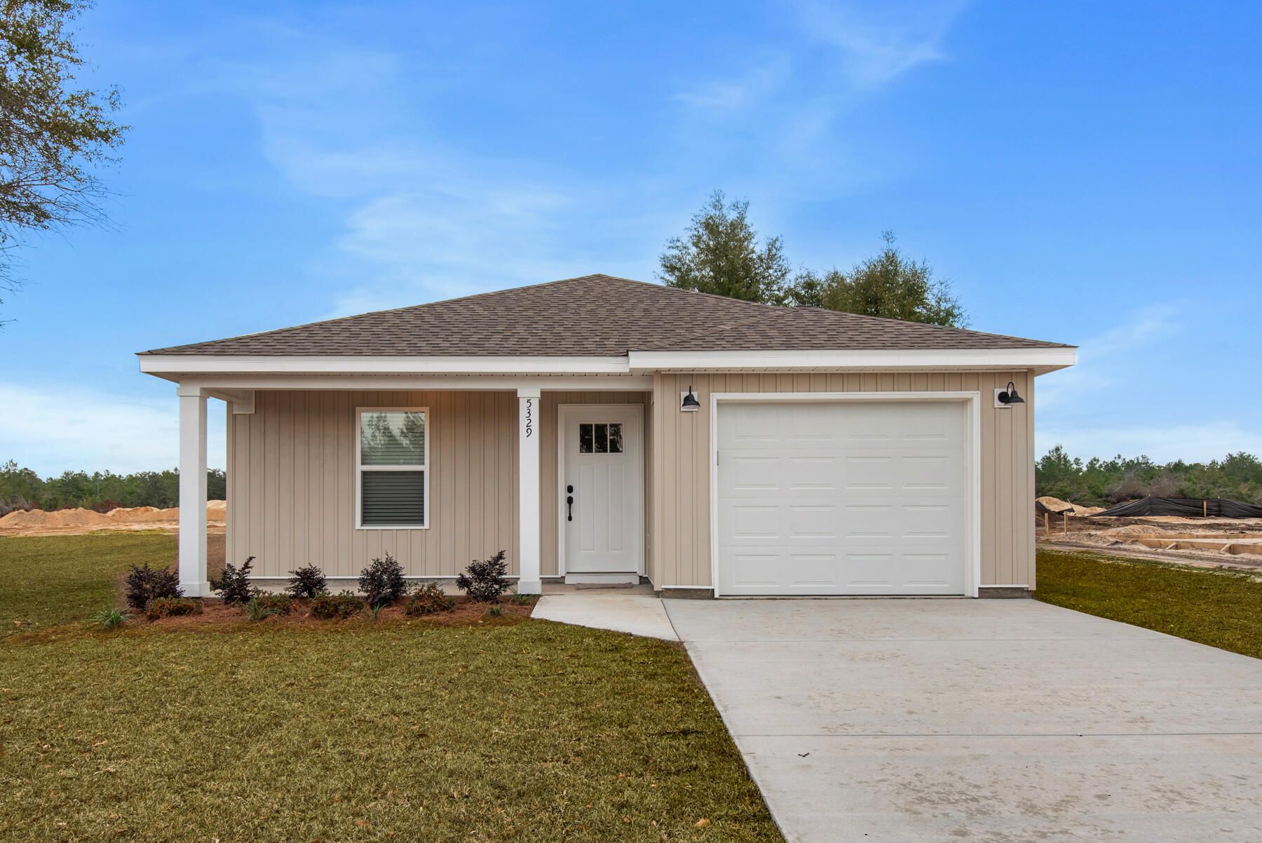 Estimated completion 5/31! The seller will contribute $5,000 toward the buyer's closing costs and the installation of a privacy fence, and the buyer will also receive a $2,000 lender credit (restrictions apply). When you step inside, you're welcomed by the sleek elegance of luxury vinyl plank (LVP) flooring that flows seamlessly throughout the home. The heart of the space is a beautifully designed kitchen featuring quartz or granite countertops, a spacious island, an under mount sink, and stainless steel appliances. The open floor plan creates a warm, inviting atmosphere while natural light fills the home and highlights every thoughtful detail. Residents of Holley Grove also enjoy access to fiber internet throughout the neighborhood, providing fast, reliable connectivity for work or leisure. With no HOA fees, you'll have the freedom to truly make this home your own. Don't miss your opportunity to experience modern living in the heart of Holley Grove--schedule your private tour today. Images are for illustrative purposes only and represent a similar completed home; actual construction details, colors, materials, and elevation may vary and are subject to change without notice.