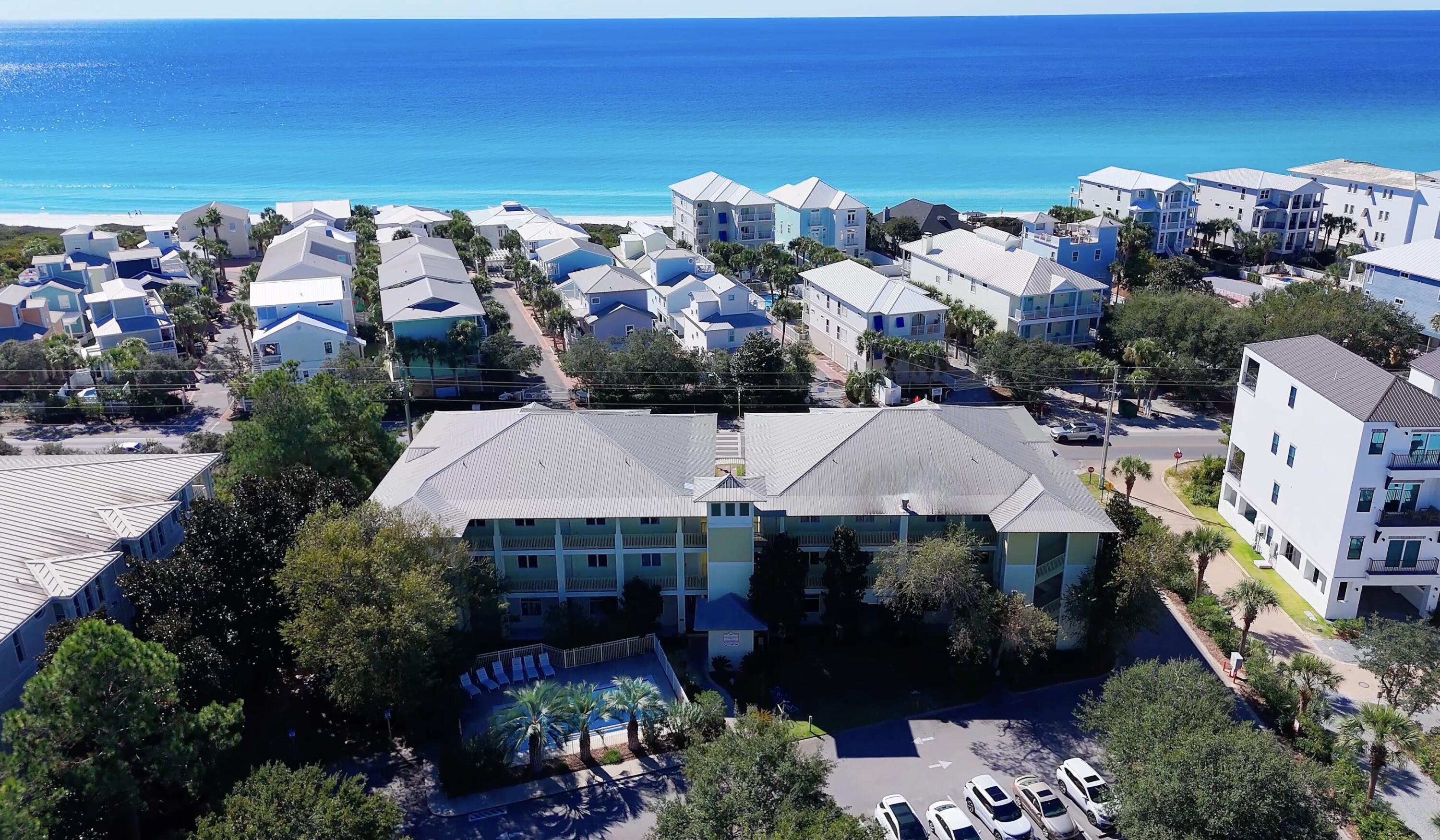 THE PERFECT BEACH CONDO, PRICE IMPROVEMENT! Located in the heart of 30A in the sought-after Grand Isle Condominium, Seagrove Beach just 1.7 miles east of Seaside along Scenic Highway 30A. This beautifully updated one-bedroom, two-bath residence offers the ideal blend of coastal style, and prime location, perfect as a primary residence, second home, or investment opportunity.Wake up to the energy of 30A on your private balcony. Enjoy the deeded beach access directly across the street, then spend your days biking, dining, and exploring all that Seagrove and Seaside have to offer. Grand Isle's unique mixed-use setting has The Perfect Pig restaurant and boutique shops right downstairs, creating a true 30A lifestyle.,This premier condo is just steps from the beach and moments from everything