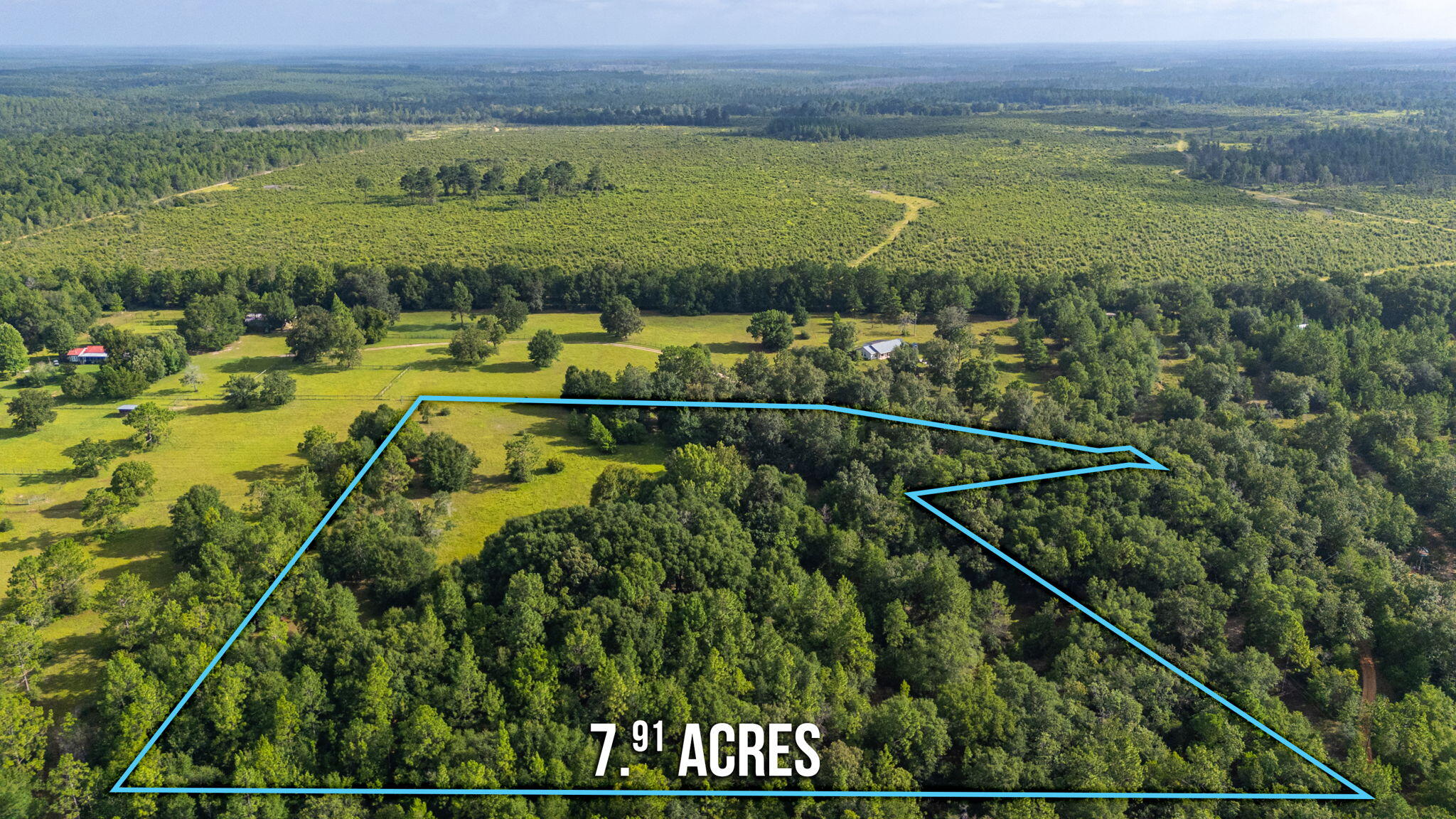This beautiful plot with a huge grassy area at the top of a hill is perfect for a home, cabin, or mobile home.  With the surrounding trees at the bottom of the hill, you couldn't ask for a more relaxing and secluded spot.  512 Hickory Tree Lane is zoned Single Family Residential and is a 7.91 acre lot with its own private well and septic and has available electricity.  There is an uninhabitable home on the property.  Buyer to verify all measurements, zoning, and building requirements.
