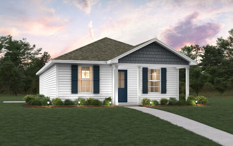Welcome home to this NEW Single-Story Home in the Mossy Head Community! The desirable Lanier Plan boasts an open design encompassing the Living and Kitchen spaces. The Kitchen features gorgeous cabinets, quartz countertops, and Stainless-Steel Appliances (including Range with a Microwave hood and Dishwasher). The primary suite has a private bath and a walk-in closet. This Home also includes 2 more bedrooms and a secondary bathroom. Energy-efficient Low-E insulated dual-pane vinyl windows and a one-year limited warranty ensure comfort and peace of mind.
Ask sales counselor about new enhanced kitchen cabinet features and updated farmhouse style trim package!