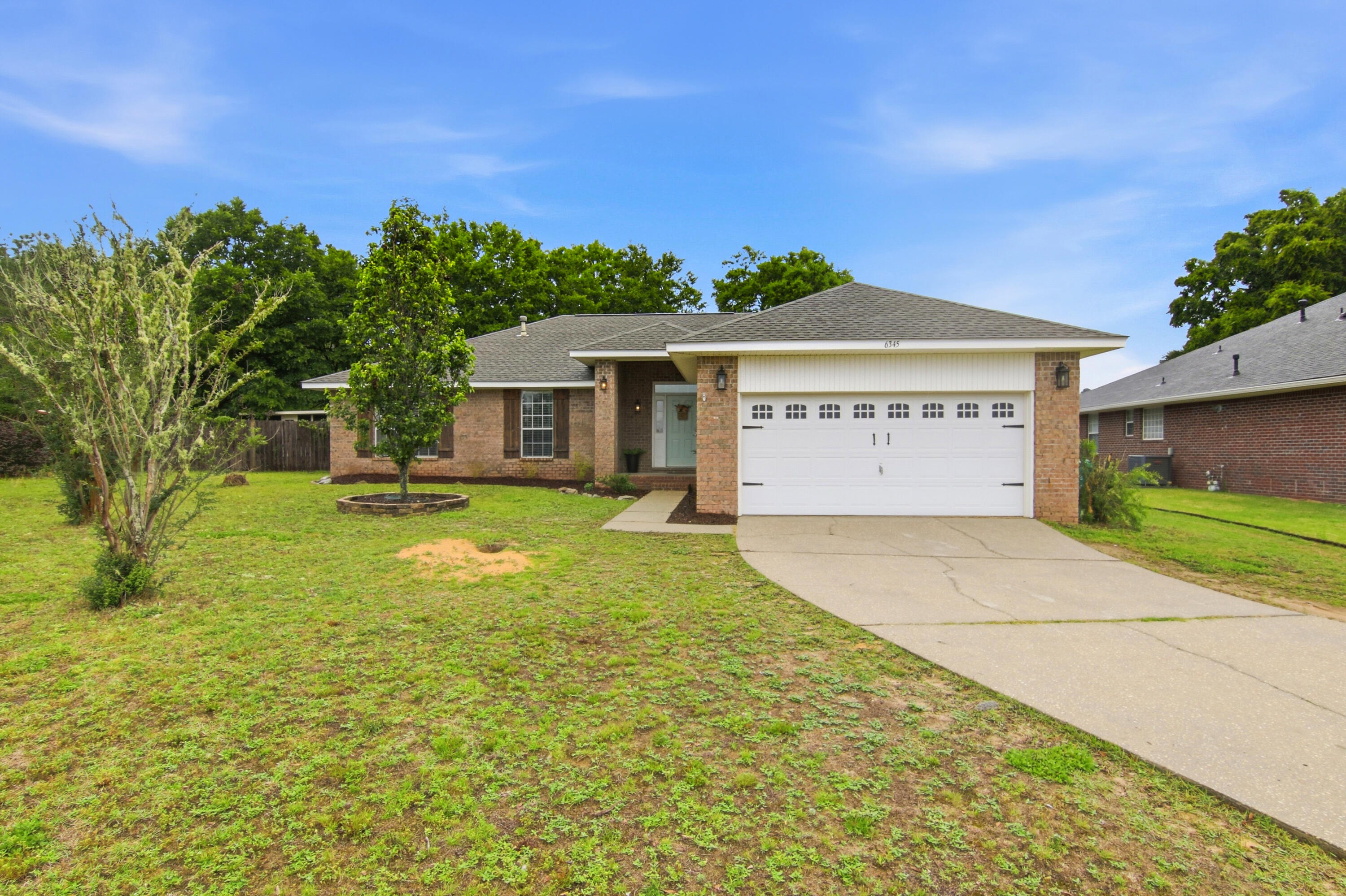 Welcome to life in Silver Oaks, one of Crestview's most loved neighborhoods known for its strong sense of community, seasonal events, and charming streets lined with sidewalks and mature landscaping. Tucked away on a quiet cul-de-sac, this home offers both privacy and a peaceful setting while still being close to everything the neighborhood has to offer, including a community pool, picnic areas, and scenic ponds. Inside, you'll find a thoughtfully designed, carpet-free interior with durable flooring throughout, featuring wood in the main living areas and bedrooms and tile in the kitchen and dining spaces. The kitchen is both functional and inviting, complete with granite countertops, custom cabinetry, and a raised bar that's perfect for casual seating or entertaining. The open living and dining areas overlook a spacious, level backyard that's fully fenced for privacy.

The split floor plan creates a comfortable and functional layout, with the primary suite tucked away on one side of the home for added privacy, while the additional bedrooms are located on the opposite side. The primary bathroom offers a relaxing retreat with dual granite vanities, a soaking tub, a separate shower, and a walk-in closet.

Step outside to enjoy a backyard that truly stands out, featuring hand-painted pavers, a sunshade for added comfort, and an above-ground pool perfect for those warm Florida days. A portion of the yard is currently home to a gopher tortoise habitat, as these native tortoises will often migrate naturally when they are ready, so their presence may not be permanent. As a protected species in Florida, the gopher tortoise adds a unique and natural element to the property, creating a special connection to the surrounding environment and a feature that many in the neighborhood have come to appreciate.

This home blends comfort, functionality, and a touch of nature in a neighborhood that truly stands out.