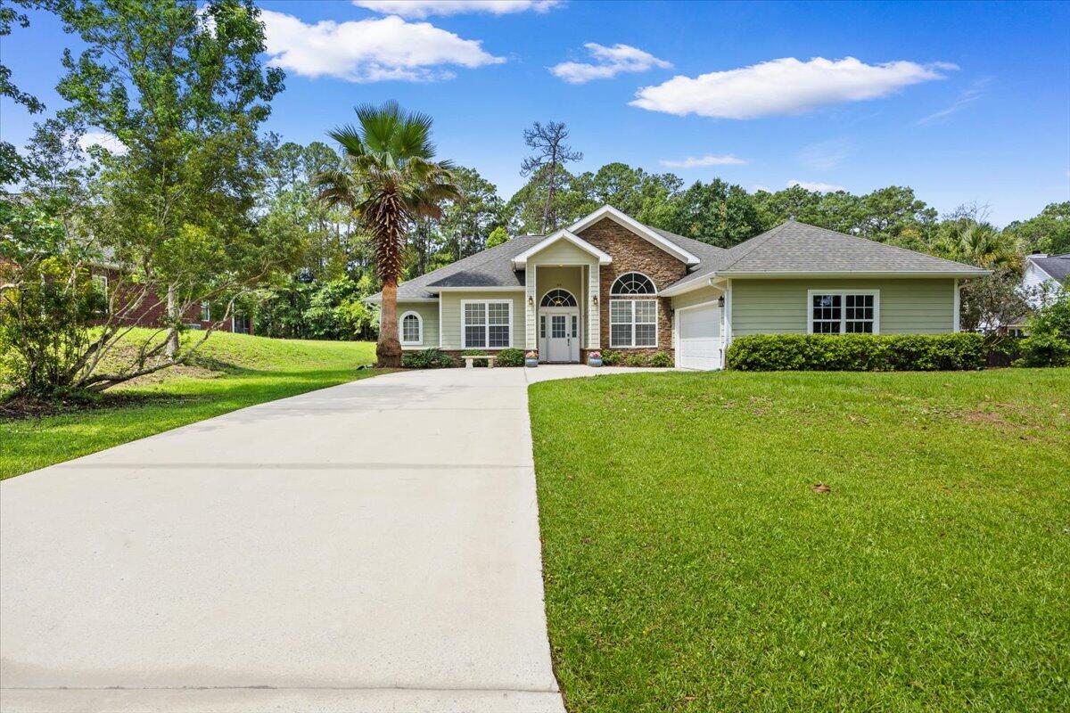 Come experience this well maintained Craftsman Style Home with a NEW 2026 Roof situated off the 11th tee at Blackwater Golf Club. The home welcomes family and friends alike with 16ft ceilings in the large family room accented with a fireplace. The home features an open concept family room and formal dining area. The spacious master suite features trayed ceilings, dual vanities, jetted garden tub, separate walk-in shower, and large walk-in closet. The kitchen features ample cabinet space, attractive granite countertops, stainless steel appliance suite, and a nice sized breakfast bar. The additional bedrooms are nice sized with ample closet space. The built in covered rear porch is

perfect place to enjoy your morning coffee. There is an office (or potential 4th bedroom to the left of the entrance with French doors perfect for those working from home. 2023 Water Heater, Washer/Dryer will stay! School zone may be redistricting, Buyer and agent to verify all information. Schedule your private showing today!