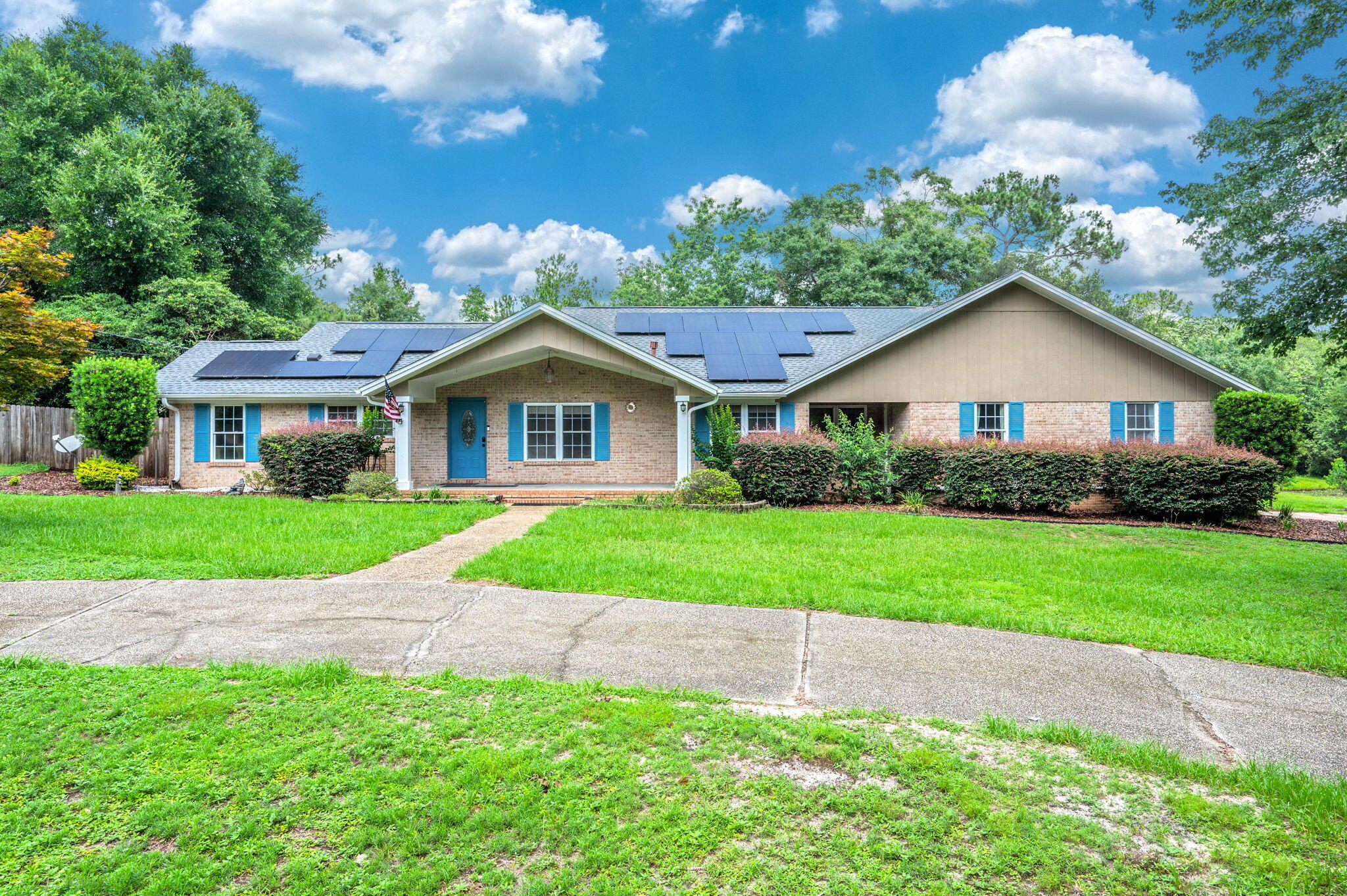 The Farmhouse Estate Lifestyle provides a wonderfully unique and coveted warm family environment where you find yourself falling in love with your home over and over again. This 2025 partial remodel added bells and whistles. The Gathering Kitchen is a highlight whether having lunch with the family or the gathering spot for the entire extended family and friends during those special times and holidays when everyone is cooking or wants to be in the kitchen. Summers are special, and these 2.5 acres truly make this a home. You have a lofted 16x32' and powered shed. When you are home from RVing, park the RV on the 30 amp RV parking pad. The family will enjoy the uniqueness of fishing in the private pond fully stocked with (I seem to have misplaced what the pond is stocked with) and turtles. Those hot summer days will disappear with a cool drink and a dip in the 27 ft pool. This home is a wonderful lifestyle. Welcome Home!