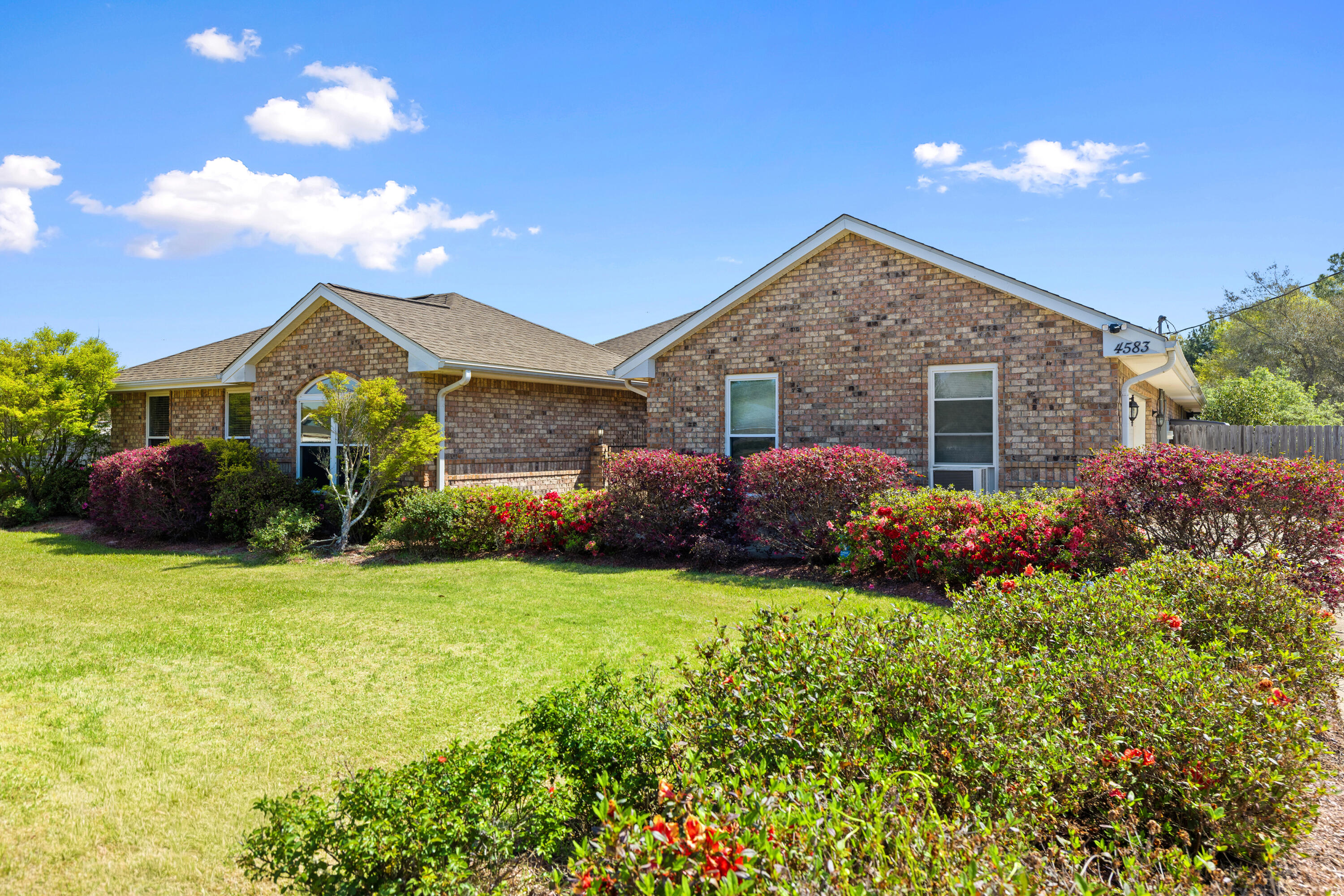 Located on 1.2 level acres in a cul de sac, This 4 bed 3 full bath home with an open floor plan is sure to impress. Upgraded LVP flooring in the main areas and tile in the wet areas. The kitchen features an island, custom cabinets, granite countertops, a pantry and a hop up breakfast bar. Large primary bedroom with a tray ceiling and a door leading directly to the Florida Room and the enclosed pool. Primary ensuite features dual walk-in closets. The primary bath has dual vanities and a large walk in shower with multiple shower heads. The MIL/Guest suite has a dedicated bathroom and separate interior and exterior entrances. Whole house generator for peace of mind. Two 50 amp RV hook ups with water. This home checks so many of the boxes!