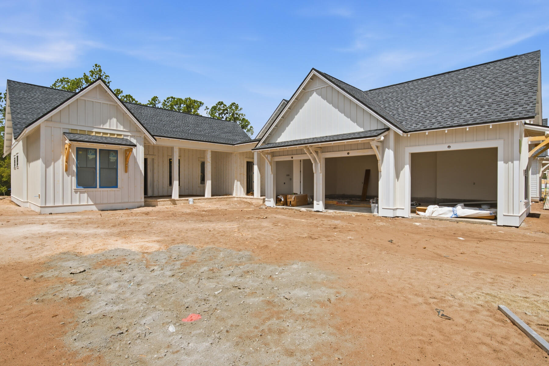 With an estimated completion for end of September '26, the Hampton plan in the Preserve Collection at Arborview Park offers a single-level layout with a split-bedroom design, a central living area that connects directly to the outdoor living space and an expanded 3-car garage.

The main living area brings together the kitchen, dining, and living spaces with direct access to the rear screened porch and gorgeous 10'x30' saltwater pool with spa, through 12'x8' slider doors, creating a functional extension of the home for daily use and entertaining. 

The kitchen is designed with a large white oak island, full overlay cabinetry with upper stacked glass display cabinets, upgraded quartz countertops, under-cabinet lighting, and a complete appliance package including a Wolf dual fuel 36'' range, Wolf built-in microwave drawer, custom wood hood vent, Cove dishwasher, and an upgraded 84" tall Sub Zero refrigerator. A butler's pantry and walk-in pantry add additional storage and prep space.

The primary suite is positioned separately from the secondary bedrooms and with en-suite bathroom that includes a custom walk-in closet with framed full size mirror, a dual vanity, walk-in tiled shower, quartz C surfaces, and upgraded plumbing fixtures. Secondary bedrooms are located on the opposite side of the home with access to full bathrooms. A study near the foyer provides a dedicated workspace or flex room.

Upgrades throughout the home include wide plank Medallion engineered wood flooring throughout, Limestone tile flooring in all bathrooms and upgraded herring bone tile floor in laundry room, solid core Shaker doors, cabinetry with soft-close drawers, quartz C countertops throughout, and a brick lay backsplash. Additional features include pre-wiring for speakers in the living room, kitchen, primary bedroom, and rear porch, CAT6 wiring, a tankless water heater, and a gas stub for a future grill .

The 3-car garage provides additional storage and functionality, with access positioned to maintain separation from the main living spaces.