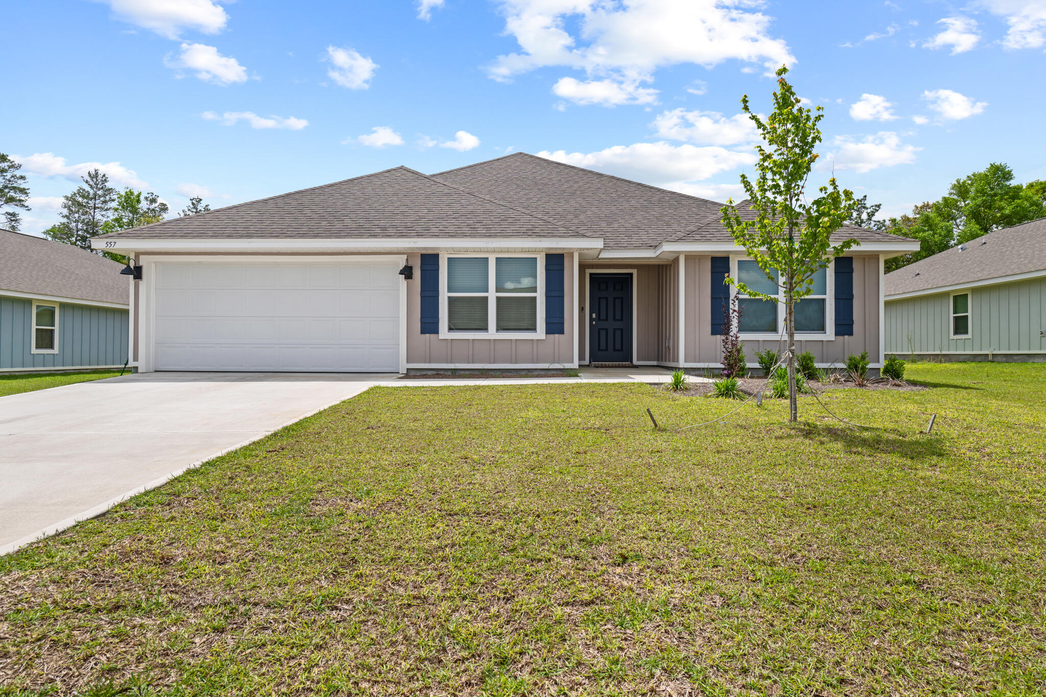 AVAILABLE JULY 2026!! Welcome to this stunning 2024-built home located in desirable South Crestview. Offering 5 bedrooms and 3 full bathrooms, this spacious floor plan is perfect for those seeking extra room to spread out while still enjoying an open and connected living space.

The bright, open-concept design features beautiful wood-look flooring throughout the main living and wet areas, plush Frieze carpeting in the bedrooms, and abundant natural light throughout. The kitchen is a true centerpiece, boasting granite countertops, a large island, stainless steel appliances, a smooth-top range, built-in microwave, and an oversized pantry for ample storage.

The thoughtfully designed layout provides privacy and flexibility with generously sized bedrooms and multiple full bathrooms, making it ideal for a variety of living arrangements. Conveniently located near schools, shopping, dining, and military bases, this home combines modern finishes with everyday functionality.

No smoking permitted.

A minimum 600 FICO credit score is required in addition to meeting rental qualification criteria. Pets may be considered upon owner approval (NO CATS) with a non-refundable pet fee and completed PetScreening profile.

All applicants must complete a profile through https://onefamilypropertyservices.petscreening.com/, regardless of pet ownership. Applicants with assistance animals or ESAs are also required to complete the screening process.