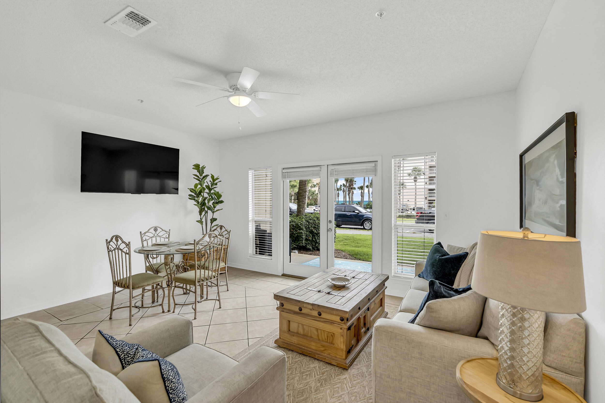 GULF VIEWS! Freshly painted and beautifully updated in 2026! This ground-floor 1BR/1BA Destin beach condo is  fully furnished, move-in ready and offers easy access with no stairs and is located on Scenic Hwy 98. Built-in bunks provide additional sleeping space, and a stackable washer and dryer make beach living effortless.
This turnkey, income-producing property is a prime investor opportunity with strong rental potential. Short-term rental allowed and Airbnb/VRBO friendly, making it ideal for both personal use and vacation rental income.
Enjoy deeded beach access along with public beach access just a 1-minute walk away. Located in a highly desirable area, this condo offers resort-style amenities and is walkable to restaurants, shopping, and entertainment. Rare opportunity and one of the best values in Destin, perfect as a second home or prime investment property on the Emerald Coast.
