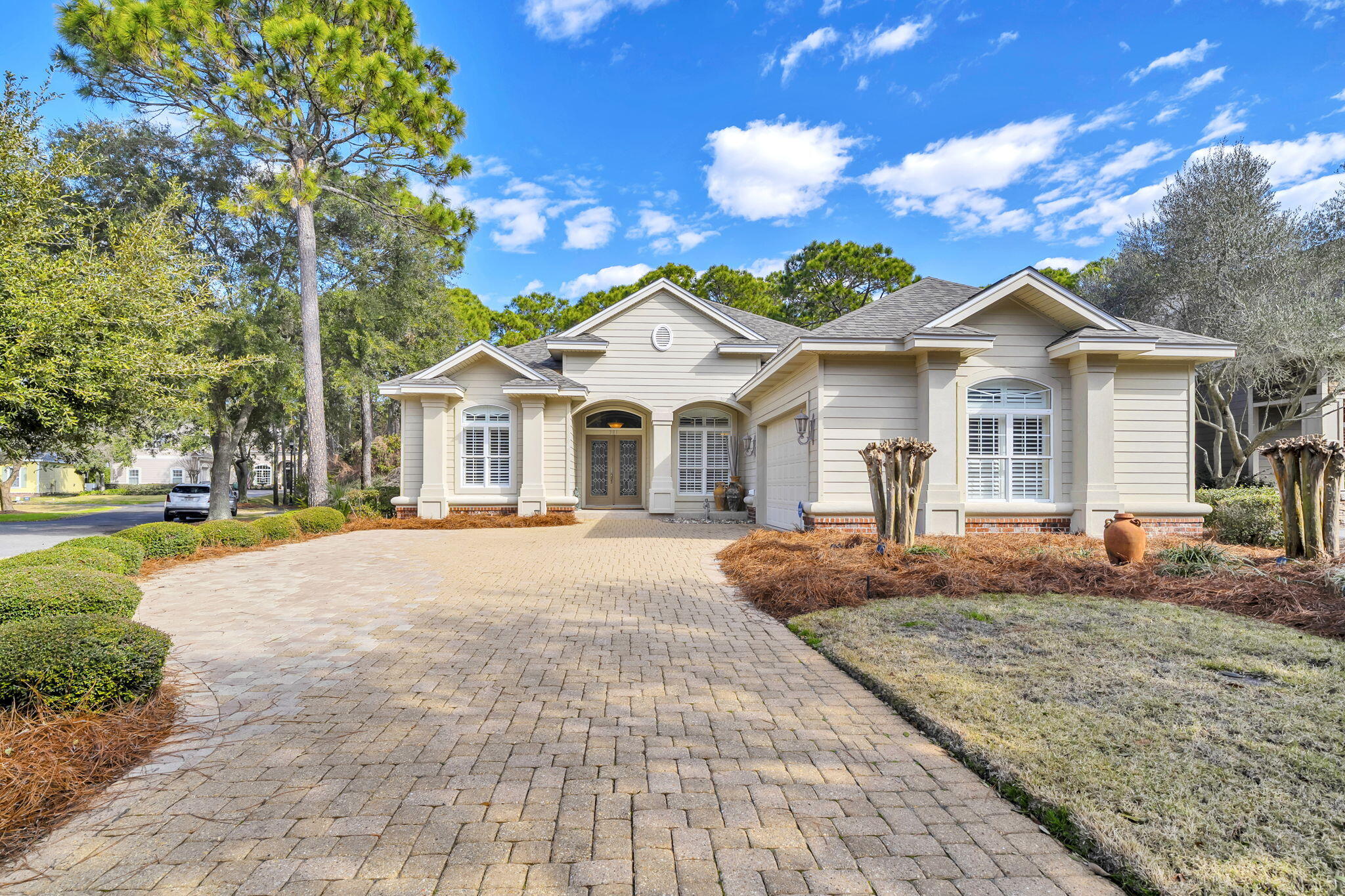 Custom-Built Home with Chef's Kitchen, Heated 13'x23' Pool & Summer Kitchen. This extra-special home offers an exceptional blend of comfort, style, and thoughtful upgrades in the highly desirable Kelly Plantation neighborhood. Featuring 3 bedrooms, 3 bathrooms, Office & a 2-car garage. This meticulously maintained residence is designed for both everyday living and entertaining. A brand-new roof and select new kitchen appliances: 30'' Double electric oven, 36'' Gas cooktop, Dishwasher- All GE Monogram Series (February 2026) are just the beginning of the many upgrades found throughout the home. From the moment you open the door, a sense of serenity welcomes you. The heart of the home is the specially designed chef's kitchen, perfect for those who love to cook. Click ''MORE'' to continue.. Highlights include a large center island with gas cooktop, double ovens, abundant cabinetry, ice maker and generous counter space. A spacious bar area and adjacent dining space make hosting family and friends effortless. Plantation shutters throughout. You can connect your music from phone to speakers in the home.  Great office space that could be converted to a bedroom if needed.  Your eye is immediately drawn to the expansive lanai and covered heated pool area, creating a true outdoor oasis. Peaceful nature reserve area in back of home.  Enjoy Florida living at its finest with a summer kitchen and fireplace, ideal for year-round entertaining and relaxing poolside. See "Document" section in MLS to see ALL of the upgrades (Costs) and items of furniture/decor that conveys with the home! This home is a rare find and a must-see to fully appreciate the quality, upgrades, and lifestyle it offers. New Buyer Fee includes: Capital Contribution Fee: $653.33 Transfer Fee: $125 Estoppel Fee: $250