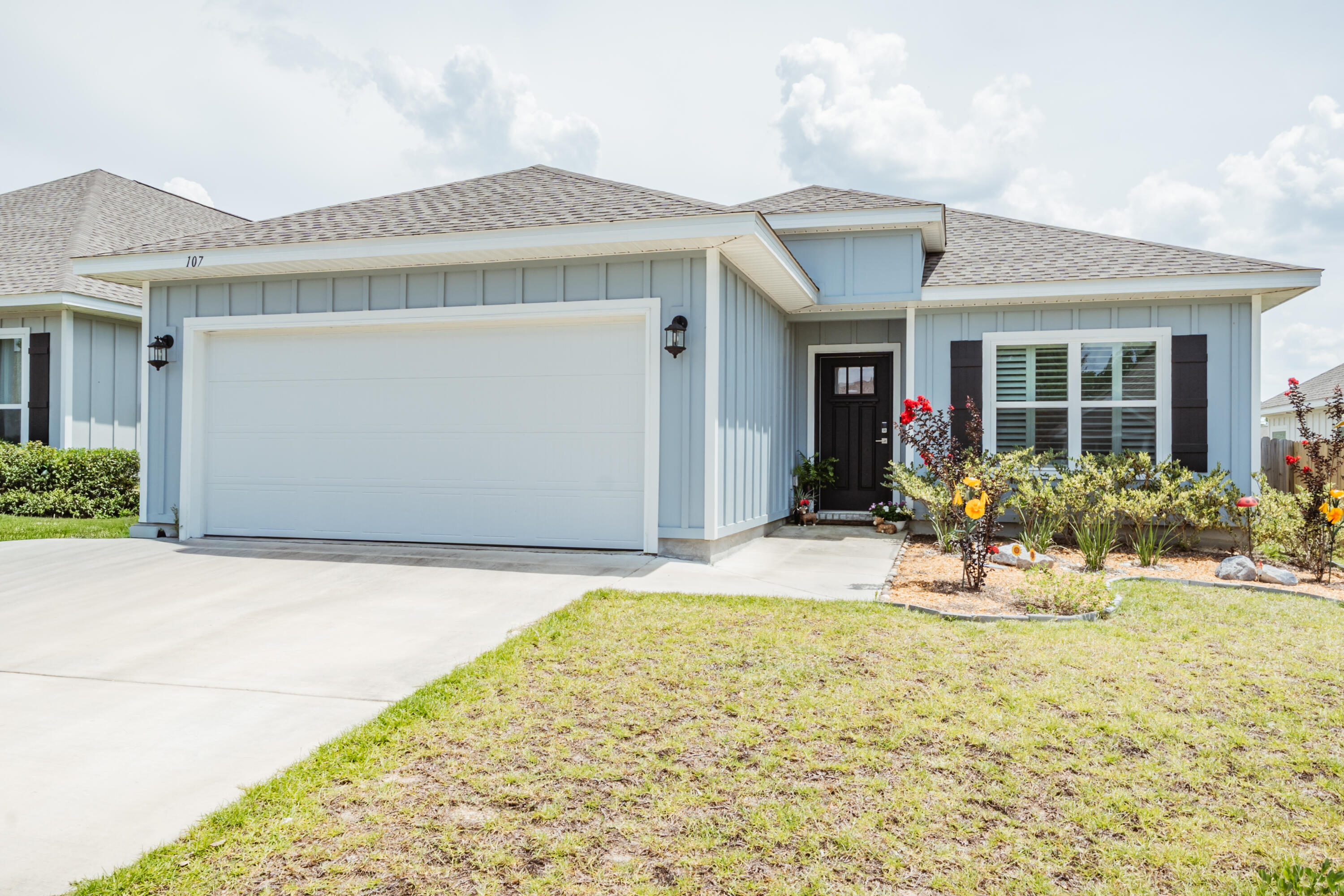 Available 9/4/2026....South Crestview features fantastic Magnolia Creeks.  Centrally located with easy access to bases, beaches and shopping.  3/2 with a flex space offers a newer home with plenty of room boasting 1727 square feet.  The flex space can be an office space, work out room, formal dining area or craft area.  Open concept floorplan lives large with an abundance of space for the whole family.  The kitchen boasts white cabinets, quartz counters, breakfast bar and large pantry.  Laminate flooring in the main living areas makes the home both attractive and easy to maintain. The primary suite includes a large walk-in closet, en suite bath with a double vanity, a soaking tub, and a separate shower.  2 car garage, privacy fenced back yard and spacious covered back porch for outdoor entertaining and watching the sunsets.  Pets allowed with owner approval.  No inside smoking and no vaping in the home or garage.  Great curb appeal and easy to maintain.
