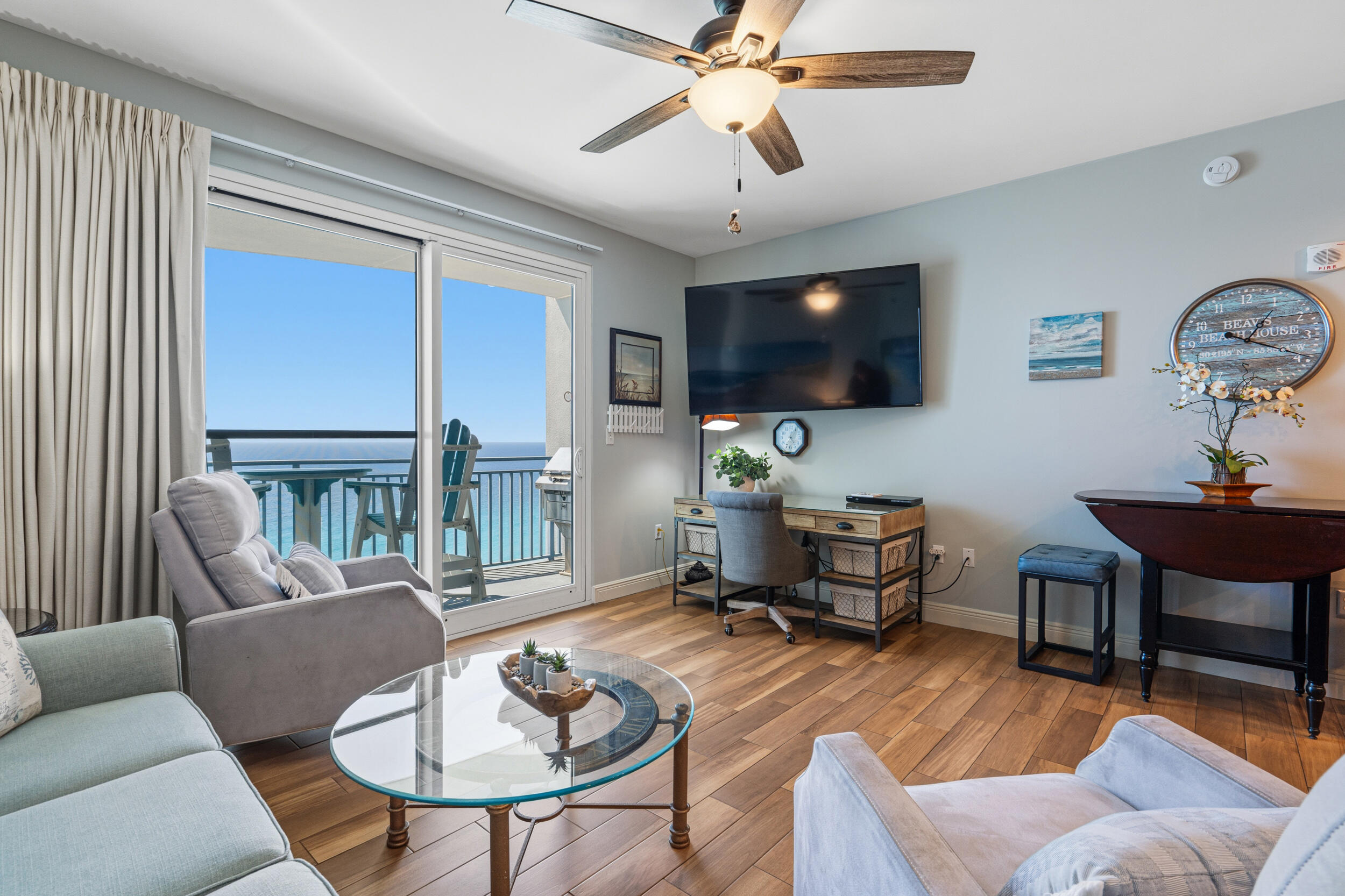 Experience the ultimate relaxing getaway at this beachfront Sterling Breeze condo in Panama City Beach, FL. Located at 16701 Front Beach Rd Unit 1803, this beachside retreat offers unparalleled views of the Gulf and direct access to the pristine white sand beaches and crystal clear waters of Panama City Beach. Unit 1803 conveys truly turn-key to include: all furnishings and decor, kitchen appliances and cooking/dining essentials, washer and dryer and outdoor furnishings to include: rocking Adirondack chairs to watch the most beautiful sunsets. The Seller has replaced the HVAC 2025 and  had the interior freshly painted September 2025. Water heater 2019.

Step inside this beautifully appointed condo and you will be greeted by modern amenities, serene & relaxing beach decor. Sterling Breeze offers resort style amenities with direct beach access and complimentary beach service: 2 chairs and umbrella for owners, a beachfront pool, hot tub, fire pit and poolside bar with food, snacks and drinks. Sterling Breeze also has an on-site souvenir shop with beach essentials. The fitness center was recently redone and is fully equipped with treadmills, weights ellipticals, etc. Enjoy beach excursions, rent paddle boards, jetskis, or go parasailing right from the resort. 

Sterling Breeze is also pet friendly as owners and guests are allowed to bring pets.