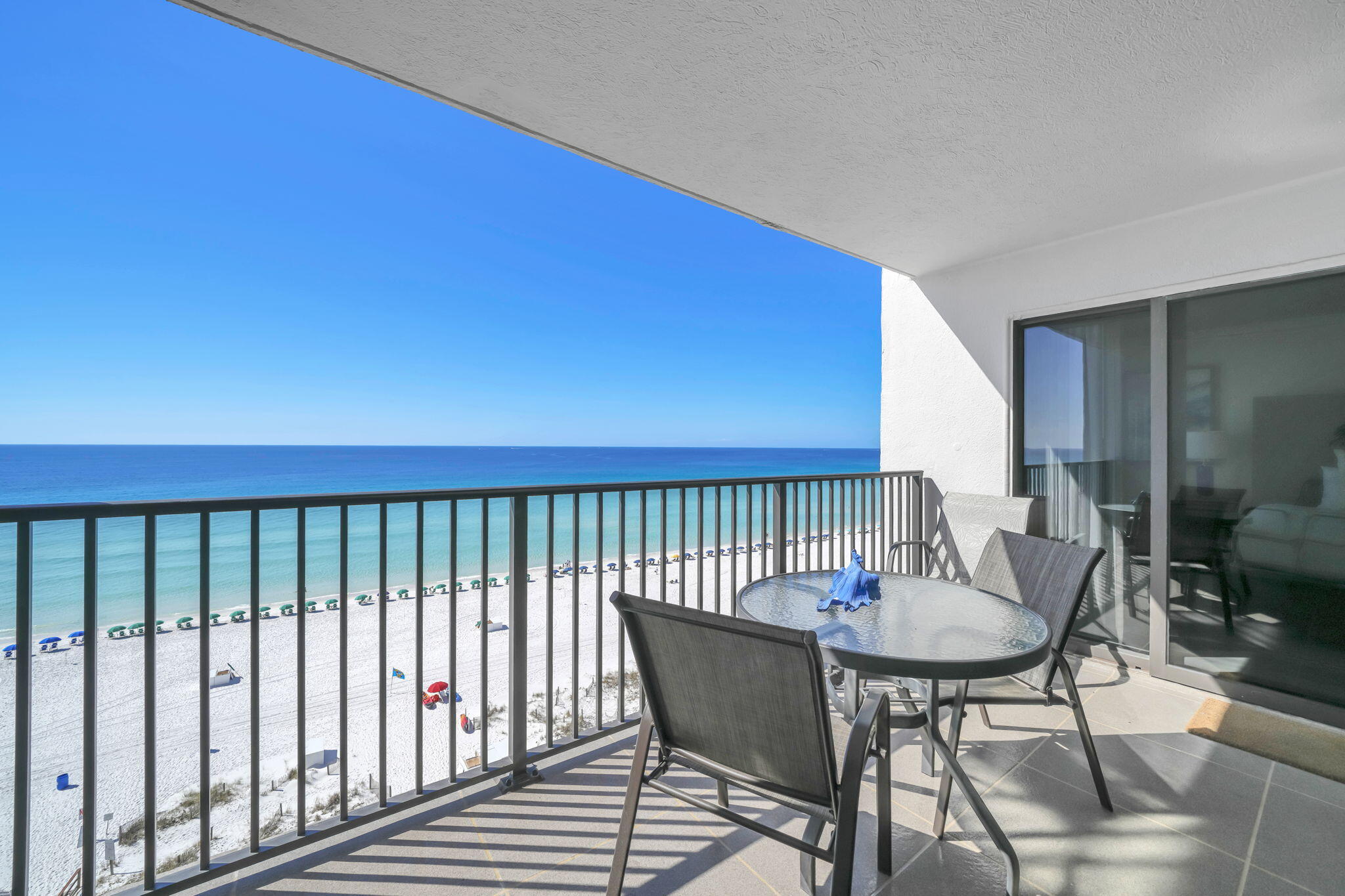 Emerald Towers, ideally located in the heart of Destin. This 10th-floor unit offers panoramic Gulf views and a full 2022 remodel (approx. $170K), featuring a reconfigured kitchen with European cabinetry, quartz countertops, Samsung appliances, and custom storage throughout. Both bathrooms have been fully updated with new showers, vanities, and finishes. New vinyl plank flooring, paint, lighting, and mostly new furnishings complete the space.

Strong rental history with future bookings in place. Enjoy resort-style amenities including a Gulf-front pool, tennis courts, fitness center, sauna, and direct beach access. Just minutes from The Track, local water parks, shopping, dining, and all the best activities along the Emerald Coast.