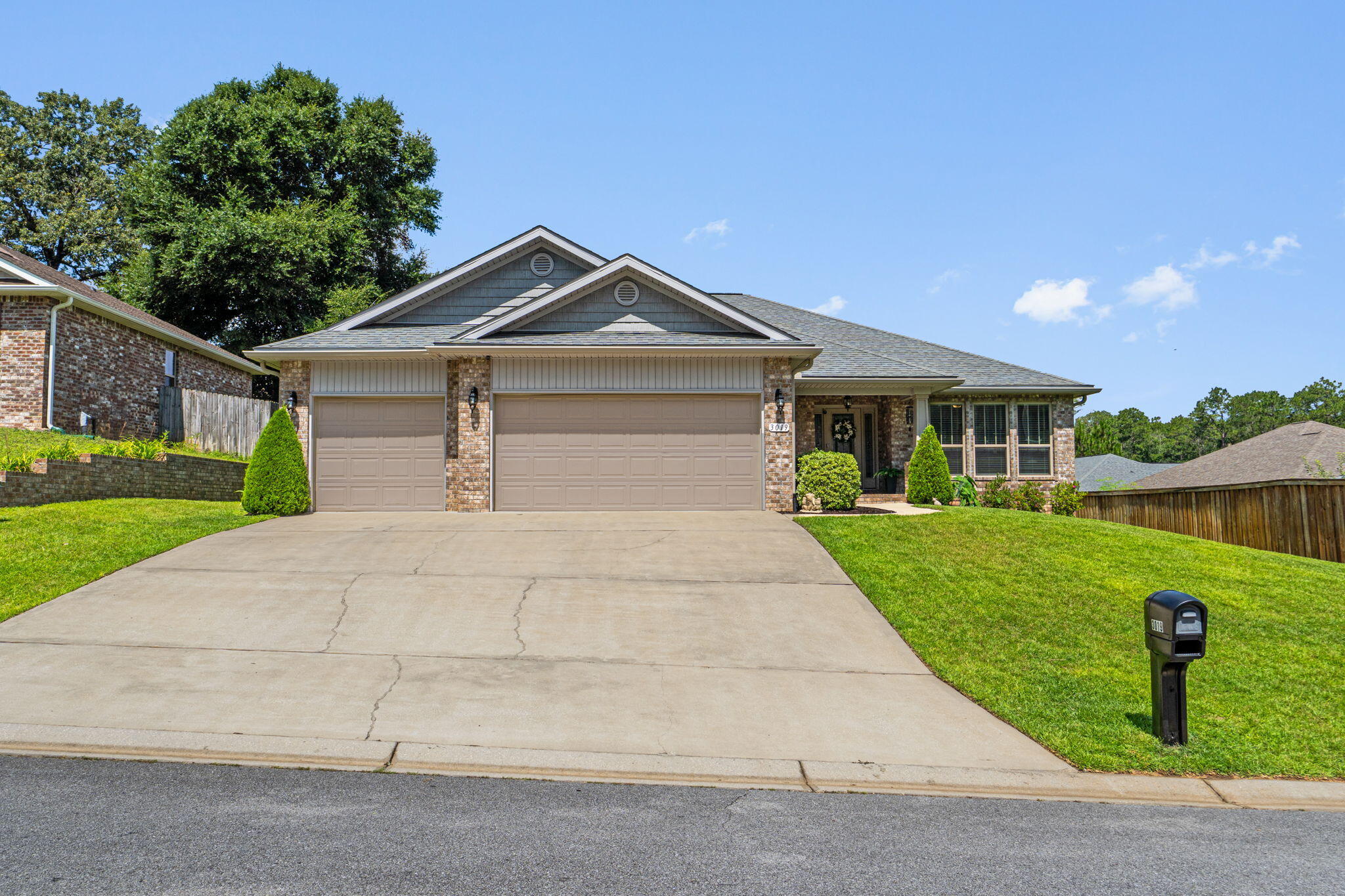 Welcome to this spacious 4-bedroom, 3-bath home offering a thoughtful layout with a dedicated office, formal dining room, and a desirable 3-car garage. The open living areas flow seamlessly into the well-appointed kitchen featuring granite countertops, stainless steel appliances, and plenty of workspace for everyday living and entertaining. The laundry room is enhanced with additional cabinetry for extra storage and organization.

Step outside to enjoy the fully fenced backyard complete with a covered porch--an ideal spot to unwind and take in the evening sunsets. Start your mornings on the inviting front porch with plenty of space for rocking chairs and your favorite cup of coffee. Additional upgrades include whole-house gutters and a sprinkler system to help maintain the landscaping with ease.

Located in a community featuring a swimming pool and tennis courts, this home offers a combination of comfort, functionality, and desirable amenities. Don't miss the opportunity to make this beautiful Crestview property your next home!