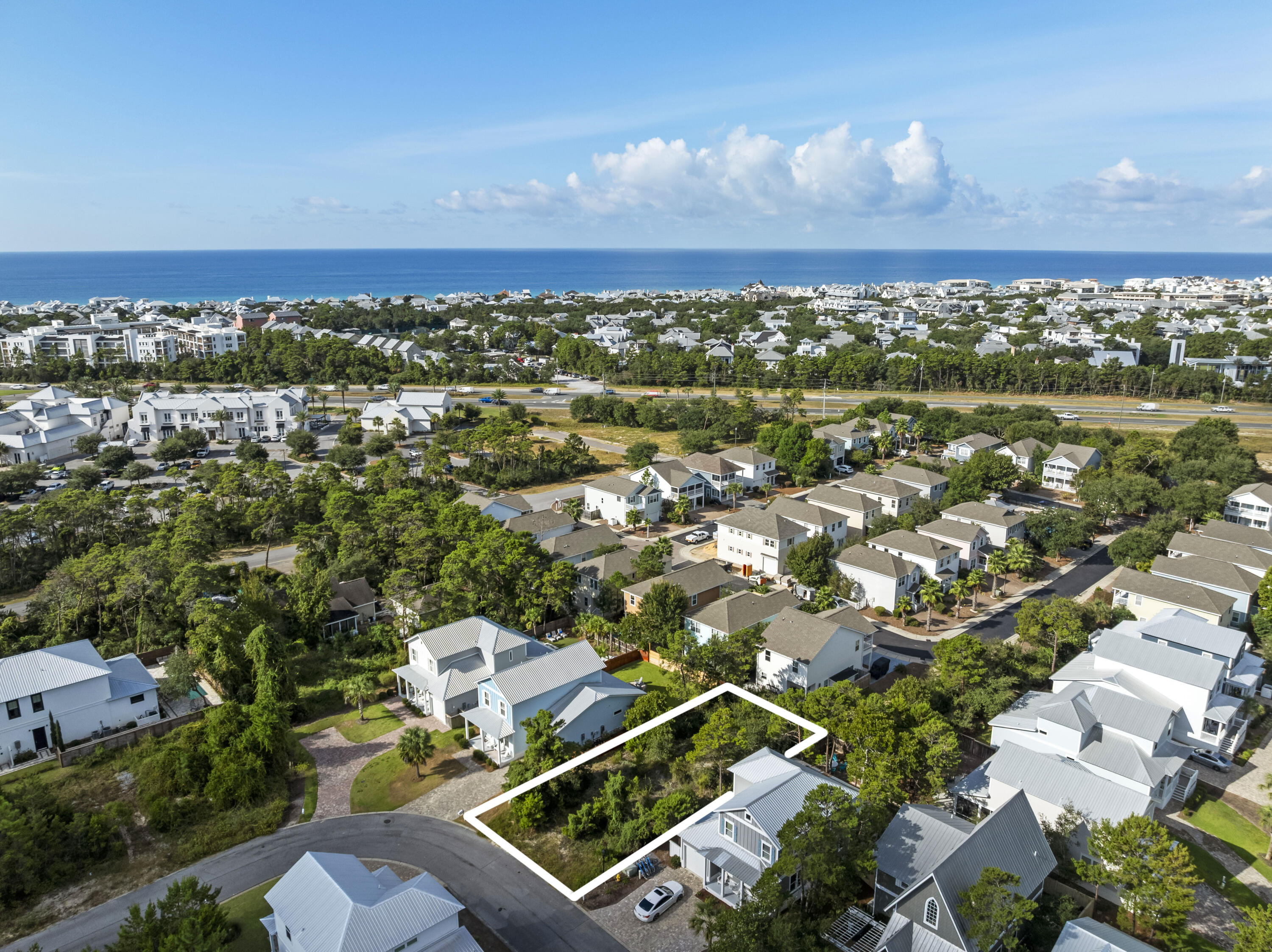 A RARE FIND: Premium Lot Steps from 30Avenue, Lake Powell and the white sandy beaches of the Emerald Coast. Welcome to the highly sought-after Preserve at Inlet Beach, one of Inlet Beach's most desirable communities. This lot represents a rare opportunity to design and build your custom coastal residence in a neighborhood that perfectly blends tranquility with unparalleled convenience. Located on the eastern end of 30A, The Preserve at Inlet Beach offers the peaceful ambiance of ''Old Florida'' living while putting you in the center of South Walton's best amenities. The community is ideally nestled between the Gulf and the famed Lake Powell. Residents enjoy private access to a beautiful community dock and wooden boardwalk on the lake perfect for paddle boarding, kayaking, or quiet sunset  views. The community also offers an oversized community pool perfect for your family and friends. Enjoy a short walk or bike ride to the upscale shops, renowned restaurants, and seasonal entertainment of 30Avenue or a sunset stroll to explore the iconic communities of Rosemary and Alys Beach. The Inlet Beach underpass is perhaps the most highlighted amenity for residents as it provides a direct gateway to 30A. It is more than just a functional tunnel, it has been transformed into a unique public art gallery offering direct access to the north side of 30A as well as the largest public beach access in Walton County.

Whether you are looking for an exceptional location for a permanent residence, a second home, or a top-tier vacation rental investment, this lot in The Preserve at Inlet Beach delivers on all fronts. Don't miss an exceptional opportunity to secure your piece of paradise on the Emerald Coast.
