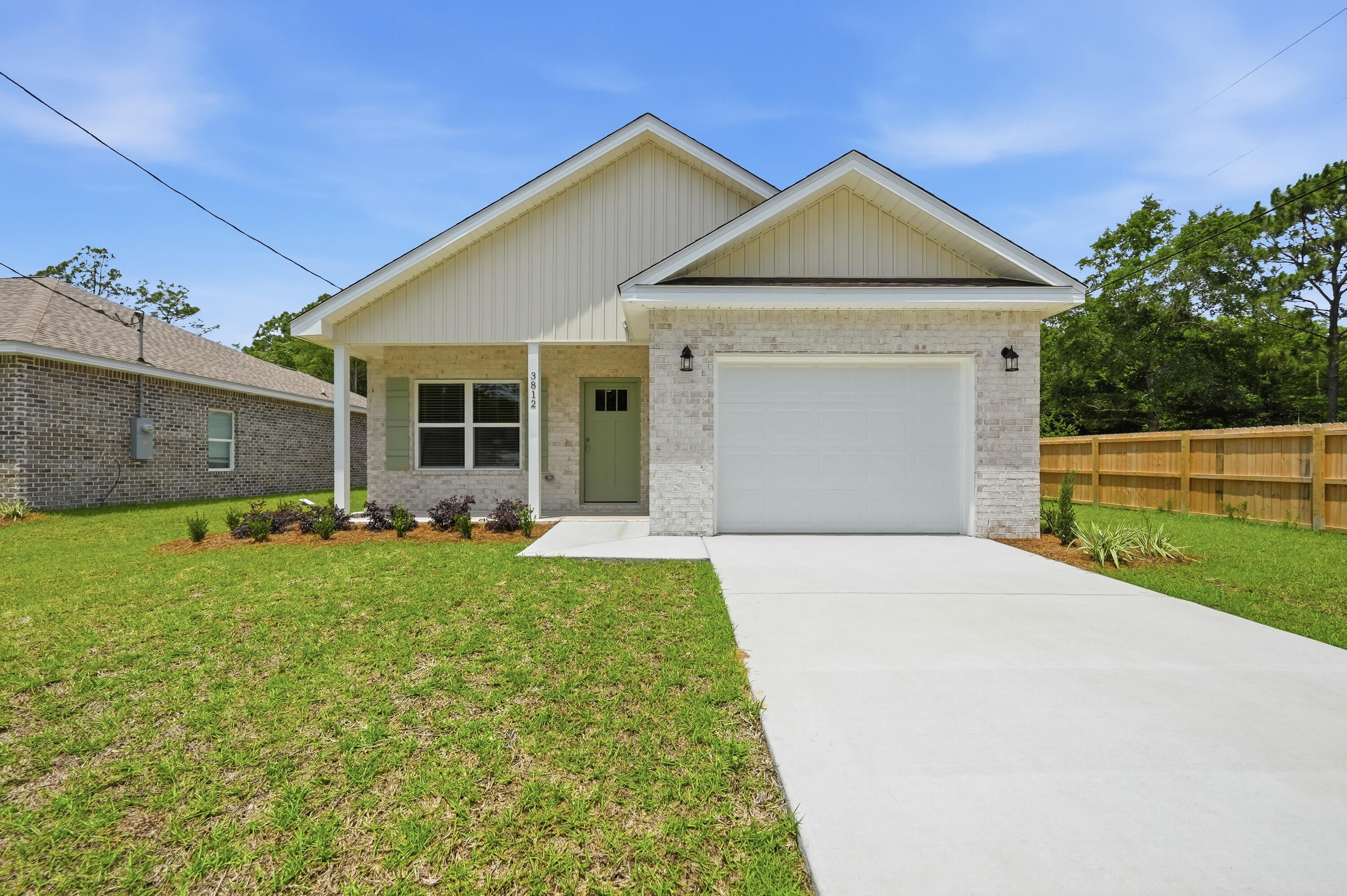 New construction with upgrades already in place and incentives that make homeownership even more attainable. This thoughtfully designed 3 bedroom, 2 bathroom home offers a functional layout, modern finishes, and the quality you would expect from a builder with generations of experience.

Inside, you'll find a bright and inviting floor plan with luxury vinyl plank flooring throughout the main living areas. The kitchen was designed to be both beautiful and practical, featuring quartz countertops, a farmhouse style sink, designer lighting, and a large island that serves as the perfect gathering space for meals, entertaining, or everyday life.

Outside, enjoy the charm of covered front and rear porches, ideal for enjoying Florida's beautiful weather year round. The fully fenced backyard provides plenty of room for pets, play, gardening, or simply relaxing in your own private outdoor space.

Built with traditional stick frame construction and a classic brick exterior, this home combines modern comfort with lasting durability. To make your move even easier, the seller is offering up to $10,000 toward buyer closing costs, prepaids, or a rate buydown, subject to lender approval. Custom blinds and fencing have already been installed, adding immediate value from day one.

Don't miss the opportunity to own a brand new home that's move in ready and built to last.
