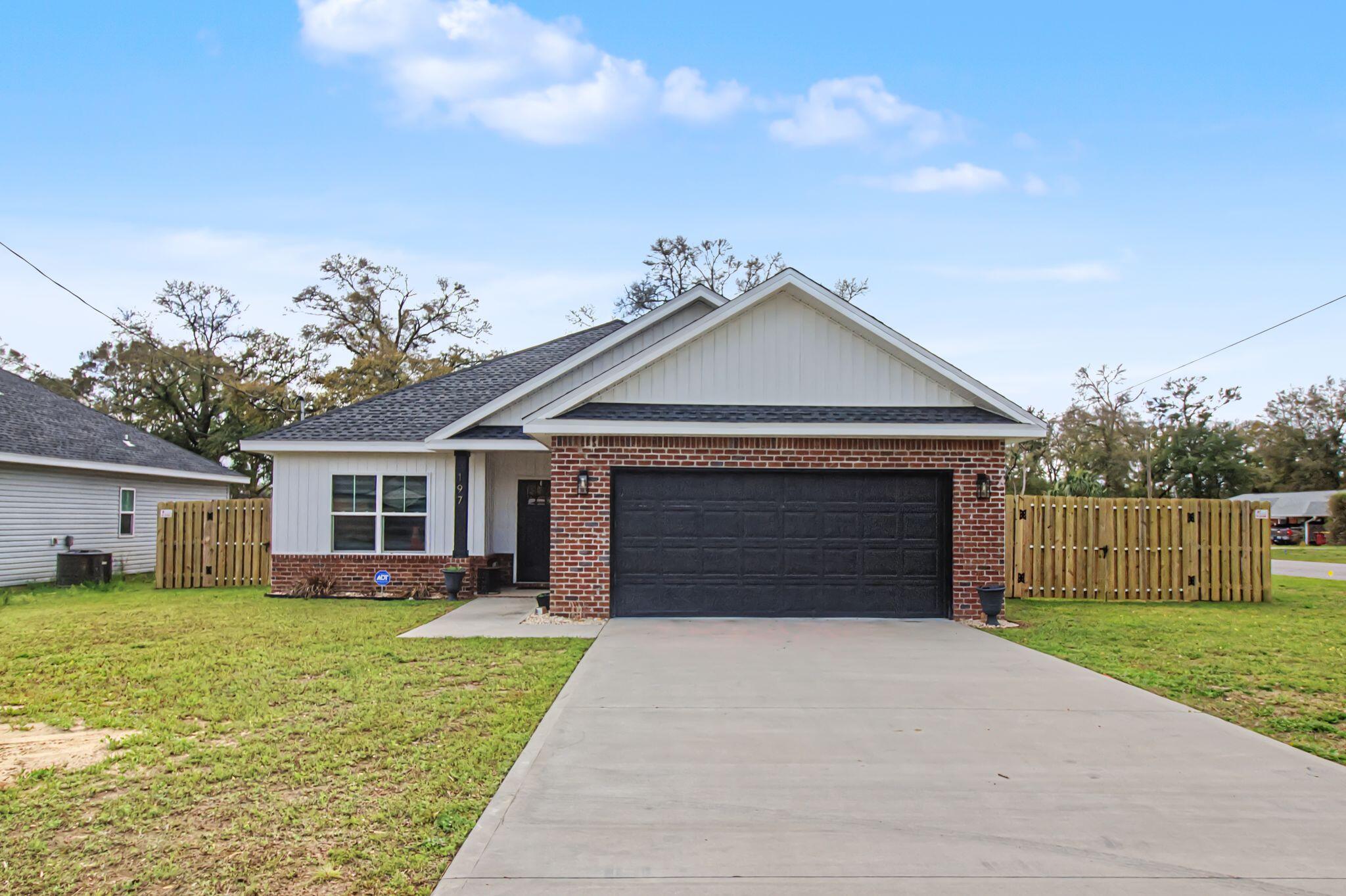 Discover this three-bedroom, two-bath home in Crestview, FL, situated on a prominent corner lot with a large yard and expansive patio. The home features a spacious kitchen with an island, recessed lighting, custom blinds, and accent walls that add character. Primary suite amenities include a soaker tub and a walk-in closet for added convenience. With generous living spaces and outdoor room to enjoy, this property offers practical comfort and curb appeal. Conveniently located and move-in ready, this house is a perfect place to call home. Don't miss your chance to see it! Schedule a showing today. Call 850-729-0399 View rental requirements or apply at www.RentwithBSR.com

No smoking or vaping. A dog may be allowed with some restrictions and a $400 non-refundable pet fee. FEES: $50 per adult 18+ application fee, Landlord Liability Policy (if proof of Renter's coverage is not provided) $15 mo, Pest Assurance pest control policy $20 mo.