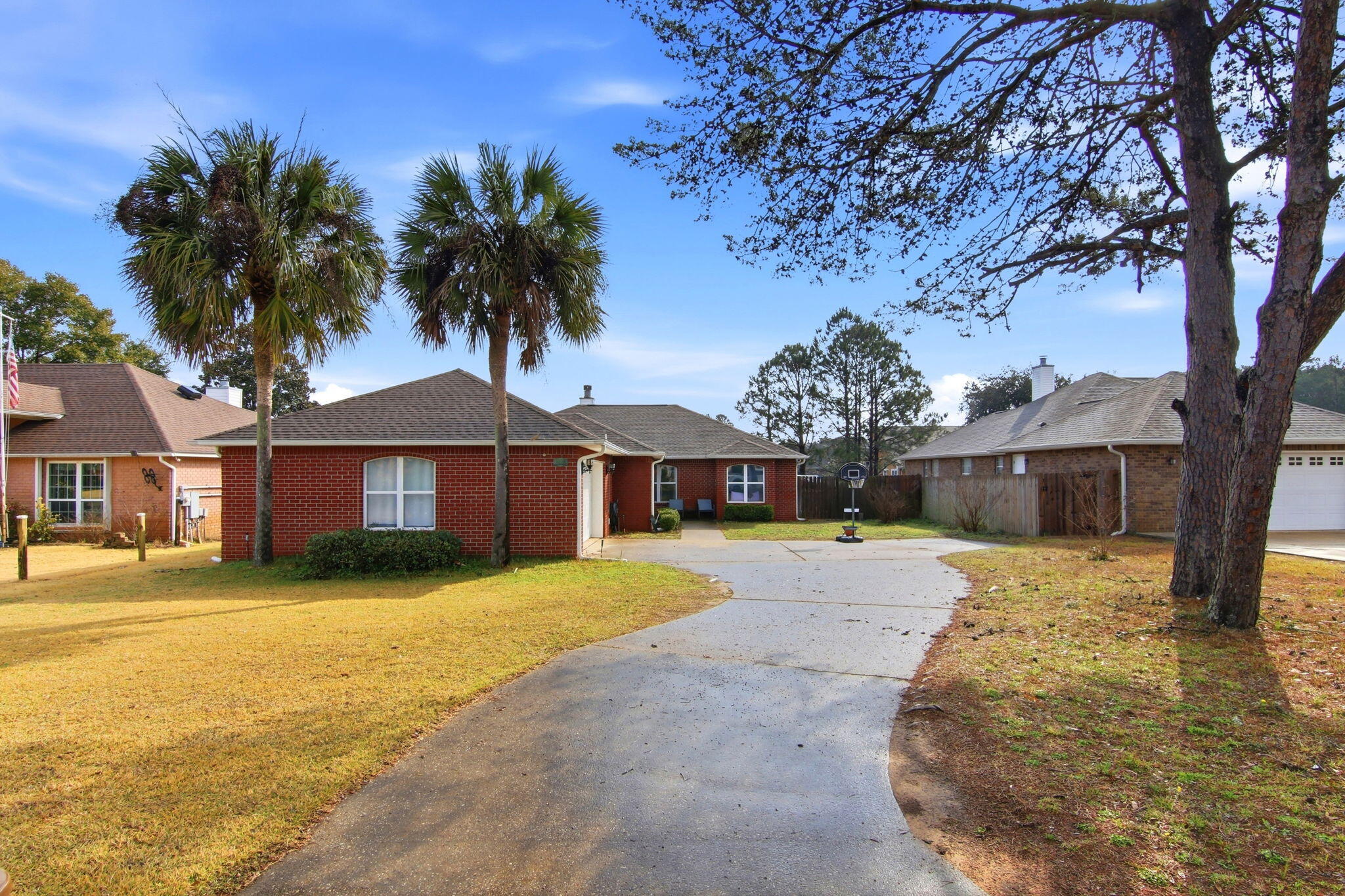 PRICE IMPROVEMENT on WATER VIEWS in Navarre--this is the opportunity buyers wait for. And Seller is willing to help with closing costs! Holley by the Sea with NO HOA!
 Welcome to 2708 Creeks Edge in Navarre, Florida--now offered at an improved price and delivering the kind of peaceful water views buyers are searching for.

Step inside to a bright, open-concept layout filled with natural light and designed for both everyday living and easy entertaining. Large windows frame the serene backyard water setting, creating a calming backdrop you'll enjoy from multiple living spaces.

The kitchen offers ample cabinetry and counter space, flowing seamlessly into a dedicated dining area and spacious living room, perfect for gathering with family and friends. The split-bedroom floor plan provides privacy, while the primary suite is a true retreat featuring water views, an ensuite bath, and a walk-in closet.

Enjoy year-round Florida living in the Florida Room, ideal for relaxing mornings or evening unwinding, all overlooking the beautifully landscaped yard and tranquil water beyond.

 NO HOA
 Updated and move-in ready
 Indoor laundry room
 Established, desirable Navarre neighborhood

Located just minutes from Navarre Beach and convenient to Hurlburt Field, as well as shopping and dining--this home offers the perfect balance of lifestyle and location.

Life is Short. Buy the Beach.