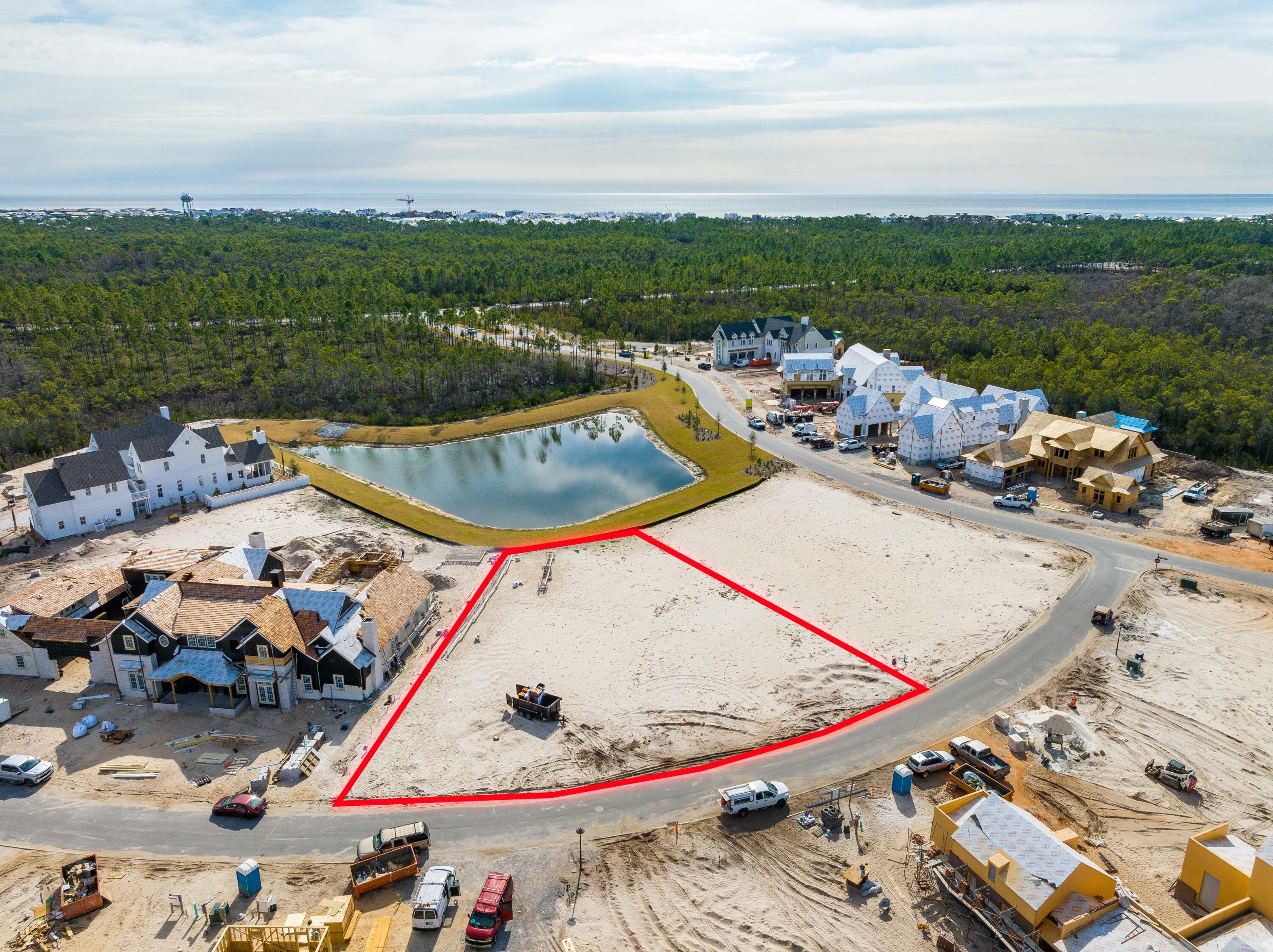 Unique opportunity to build your dream home on a .6 acre in the exclusive gated community of Watersound Camp Creek. This neighborhood offers a desirable location, exceptional amenities and everything needed to enjoy the relaxed beach lifestyle. The property conveys with a watersound club membership and buyer is responsible for the club dues upon closing.  Watersound Camp Creek golf club is just steps away from the homesite and the community amenities include a resort pool, lazy river, tennis and pickleball courts, health and wellness center, playground and an onsite restaurant. Don't miss this opportunity to build your dream home!