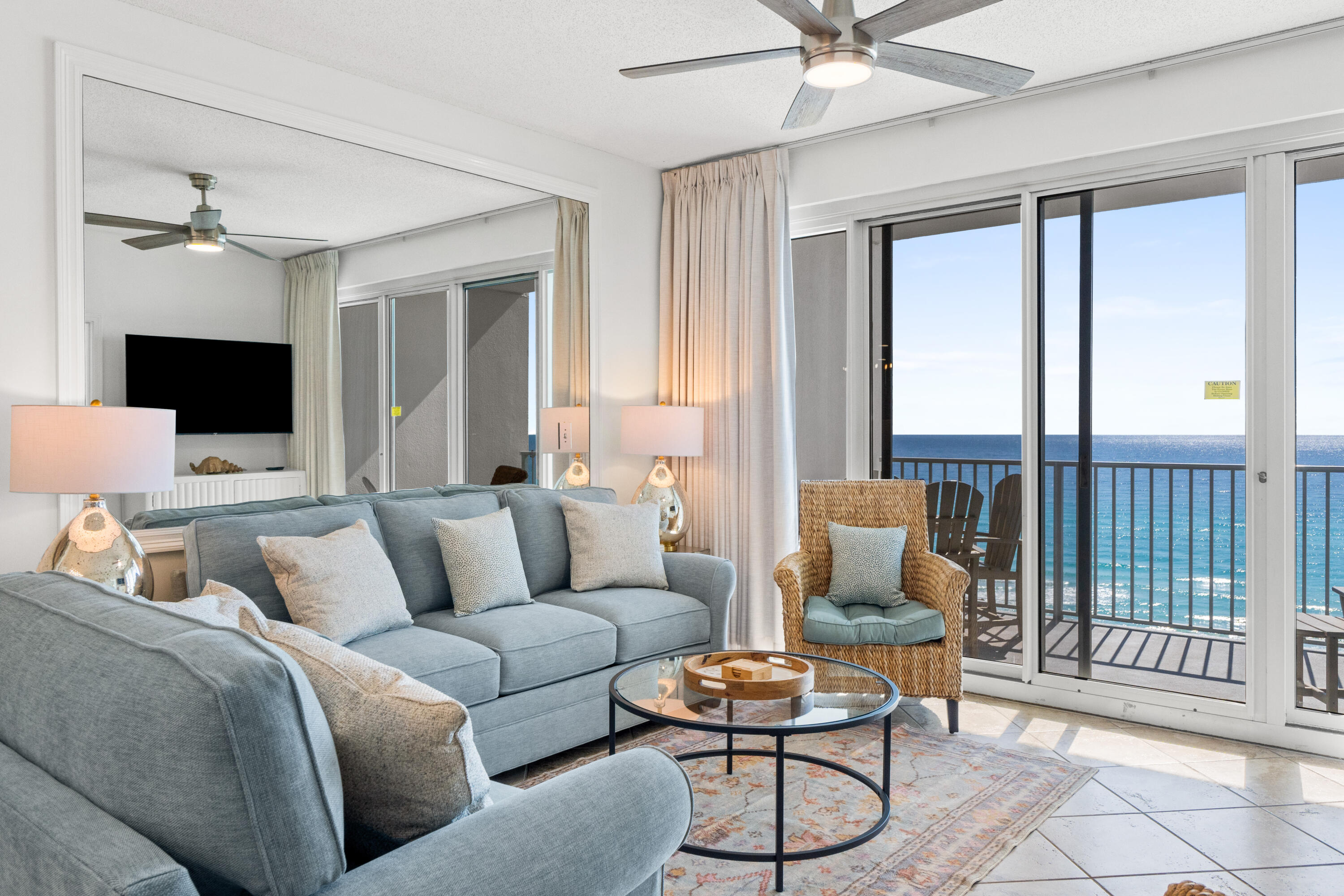 Step into Leeward Key 805 and feel right at home in this renovated 2-bedroom, 2-bathroom condo! The moment you walk in, you'll notice the updated kitchen, updated furnishings, smart TV's, artwork and updated lighting.   Both bathrooms have also been given a stylish makeover, adding a modern touch to your relaxing retreat.
One of the best things about this unit is the unbeatable Gulf views from your private balcony--perfect for sipping your morning coffee or unwinding at sunset. Plus, you couldn't be closer to the deeded beach access and the beachfront pool.
Whether you're looking for a vacation spot to call your own or a rental property with good income potential, Leeward Key 805 has it all. Community amenities in addition to the deeded beach access include fitness room, 2 pools (one gulf side) and parking.