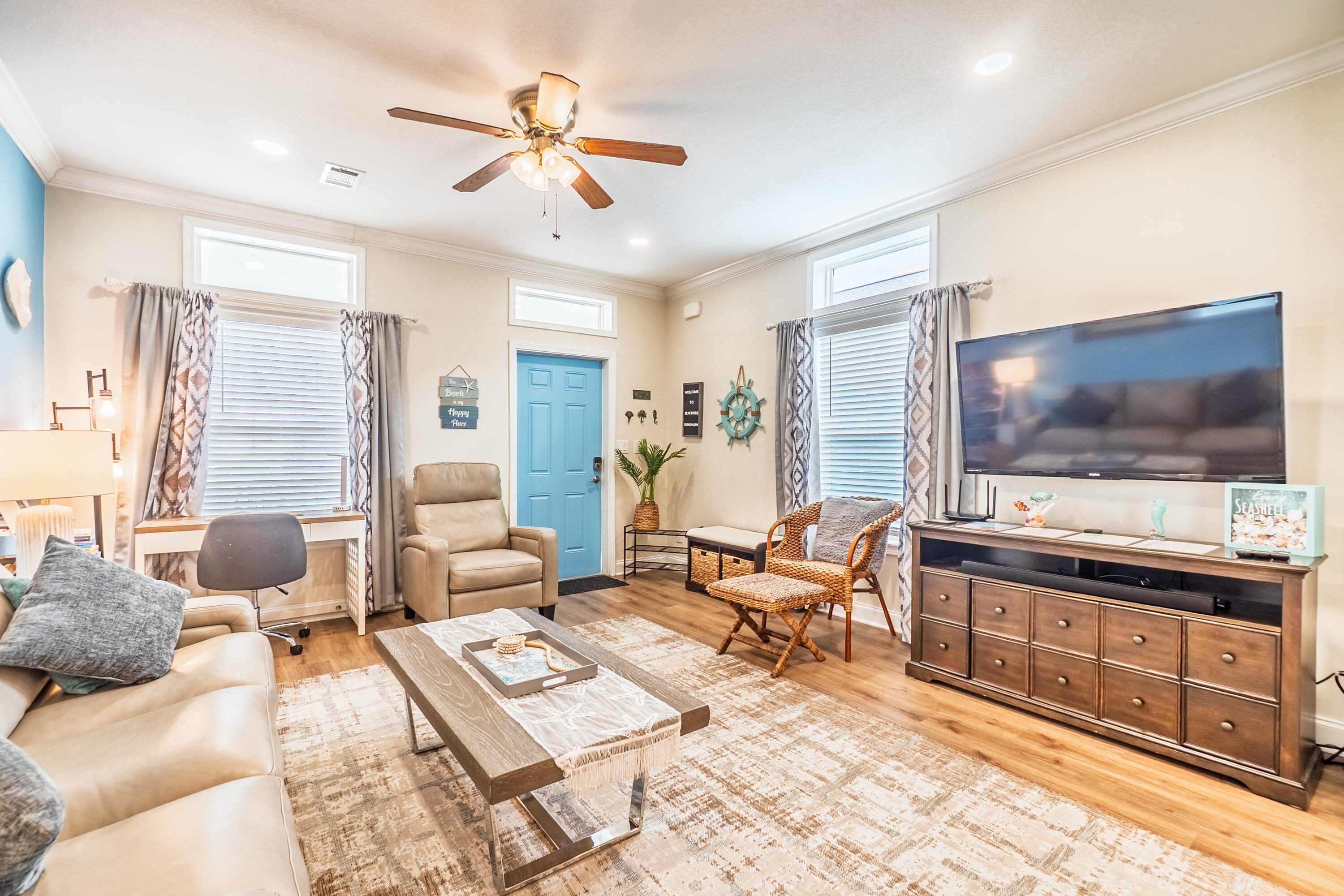Perfectly nestled between the Gulf of America and Santa Rosa Sound, this property is currently a fully functioning, fully furnished investment opportunity. DBA Beach Side Bungalow and listed in some of the popular booking sites, it is booked through July and half of August with some bookings in Sept. & Oct. All furnishings inside & out conveys with the sale along with the Beach Side Bungalow LLC name that has been awarded very high ratings among booking sites. This vacation home has no HOA and no rental limitations and has been immaculately maintained and optimally furnished to sleep the maximum number of 7 guests, comfortably. Enjoy the Bahia Dr. residents' beach on the sound side or take advantage of the nearby public access walkway to the gulf beach. The living room is thoughtfully designed to host those relaxing times but also with a small office area for when work must be accomplished. This is open to the kitchen that is well equipped and offers a dining area to the right. The hallway is where you will find the washer & dryer to the right and entrance to the guest bedroom and full bathroom on the left. At the end of the hall is the primary suite with a king sized bed, two closets and the ensuite bathroom.  Under the home you will find a large parking area, outdoor shower, room for beach equipment and a large storage shed. Please click the 'more' button for more info. This is a solid constructed home with 2x6 walls. Current owners have the blueprints for the build. HVAC with dehumidifier less than 3 yrs old, and reinforced pilings that will withstand 180 mph winds. Metal hurricane shutters are included and stored in the storage locker located at the end of the parking area.
Don't miss your opportunity to make a wise investment in an established investment property!
