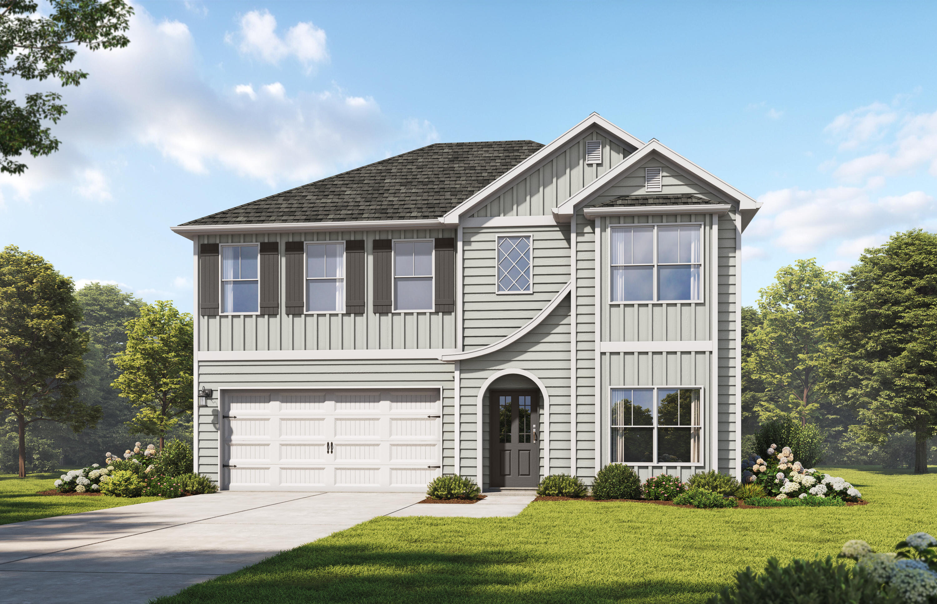 The Bridgestone. The perfect home for entertaining friends & family. Appetizers on the granite island, big game on the TV, while you don't miss a beat as the social hub of the home flows seamlessly from one space to another. The dining room with its coffered ceiling opens conveniently to the kitchen. Retreat upstairs to your spacious master suite. Enjoy the separate tub & shower along with dual sinks in the bathroom. The large multifunctional loft is perfect for a home office or play area for the kids. All 4 bedrooms on this level feature trey ceilings, one bedroom & full bath downstairs. Covered porch. Visuals feature a similar home for inspiration. Pricing is the base starting point; final price varies based on selected features.