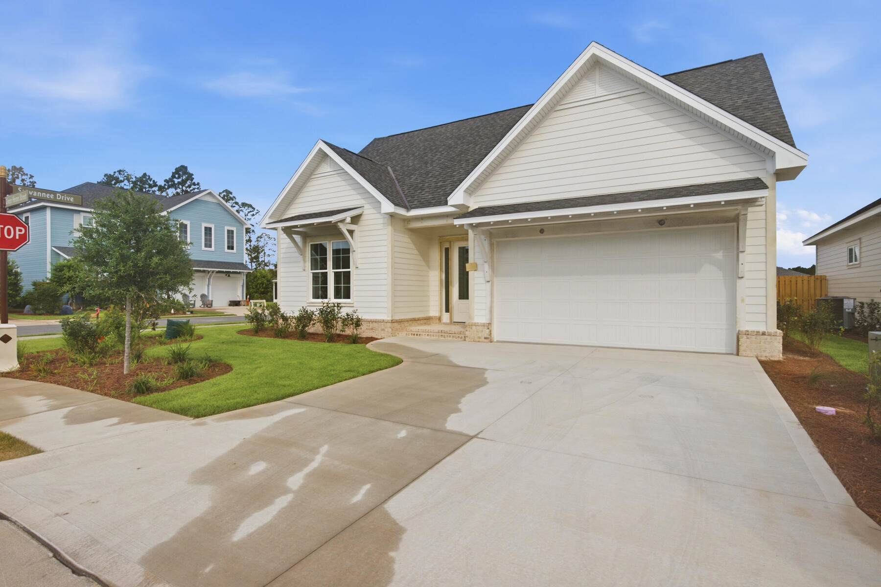 Welcome to the Colt XL, located in the Longleaf Park neighborhood of Watersound Origins with an estimated completion at the end of June 2026. 

This single-level home offers approximately 1,940 square feet of living space, with 3 bedrooms, 2 full baths, and a 2-car garage. The XL version features an expanded living room and dining area, providing additional space for everyday living and entertaining.

The kitchen includes a quartz countertops, 10 ft island with extra storage cabinets under the overhang, upgraded stainless steel Bosch appliance package with gas range, soft-close cabinetry, and a tile backsplash, and opens directly to the larger living and dining areas. The main living spaces feature 10-foot ceilings, crown molding, and luxury vinyl plank flooring. The Owner's Suite includes a custom walk-in closet and private bath with a tiled shower and quartz vanity. Two additional bedrooms and a full bath offer flexibility for guests or a home office.

A screened rear porch extends the living space outdoors. Additional features include energy-efficient construction, professional landscaping with irrigation, and a 2-car garage.

Located within Watersound Origins, residents have access to the Origins Golf Course, Village Commons pool, fitness center, sports courts, trails, and Watersound Town Center, all within the community.