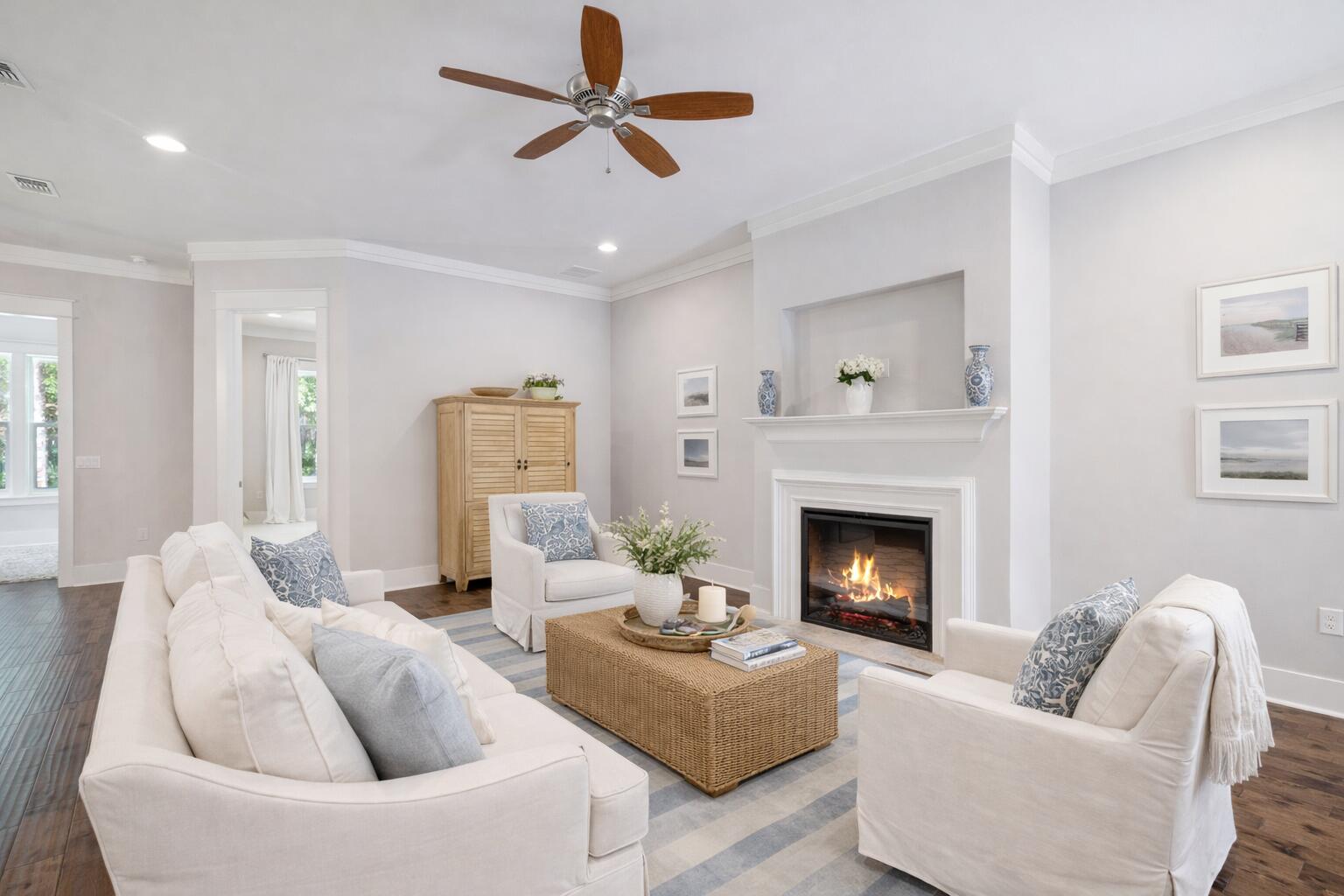 Active with Kick-Out Clause. Sellers are accepting backup offers. Discover this beautifully maintained single-story home built by Boswell Builders, ideally located near 30A in the highly sought-after Paradise Cove community of Santa Rosa Beach, Florida. Situated north of Highway 98 and just minutes from the white-sand beaches of the Emerald Coast, this peaceful residential neighborhood offers convenient access to shopping, dining, entertainment, golf, and outdoor recreation while maintaining the charm and tranquility of coastal living.

Positioned on a premium homesite backing to mature trees, the property provides a rare sense of privacy and a serene backyard setting rarely found this close to Scenic 30A. The home showcases quality craftsmanship, timeless design, and thoughtful functionality throughout.

The popular Parkside floor plan features an open-concept layout with 10-foot ceilings and hardwood flooring throughout the main living areas, creating a bright and inviting atmosphere ideal for both everyday living and entertaining. The spacious living and dining areas flow seamlessly into the well-appointed kitchen, complete with granite countertops, custom cabinetry, a Whirlpool appliance package, ample prep space, and generous storage.
 The private primary suite offers a relaxing retreat with brand-new carpet, dual vanities, a soaking tub, separate walk-in shower, and an oversized walk-in closet. Additional guest bedrooms provide flexibility for full-time living, second-home ownership, or hosting family and friends.

Enjoy peaceful outdoor living with a private backyard surrounded by mature landscaping and natural greenery. Paradise Cove residents also enjoy access to community amenities while being conveniently located near Gulf Place, Grand Boulevard, Sacred Heart Hospital, Choctawhatchee Bay, and the renowned dining, shopping, and beach experiences along 30A.

Offering a rare combination of privacy, location, craftsmanship, and convenience, this Santa Rosa Beach home presents an exceptional opportunity to enjoy the best of Emerald Coast living.