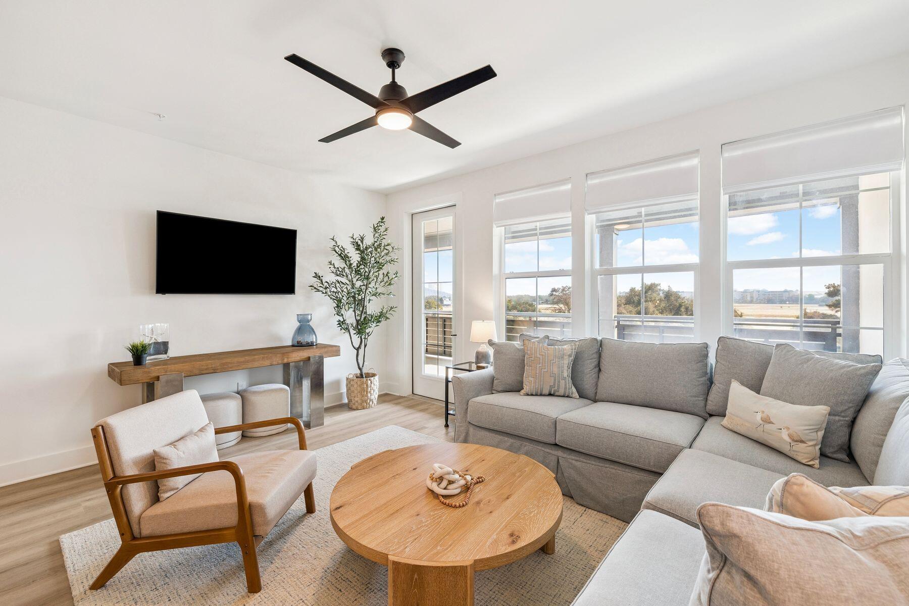 Introducing The Grove at Seascape #334, a refined coastal retreat in the Dogwood Building of the newly completed Grove residences at Seascape Resort in Miramar Beach. Designed with peace and privacy in mind, this ultra-luxury condominium overlooks lush green spaces, providing a serene backdrop while placing you just steps from the resort's premier amenities. The Grove offers a lagoon-style pool, lazy river, and beautifully curated aquatic garden. Expansive sun decks, zero-entry and family pools, poolside loungers, and open-air BBQ pavilions create an atmosphere of a private coastal club. Inside, the condo is both spacious and inviting, featuring two bedrooms and two full baths with additional hallway bunkbeds. The primary suite is a tranquil sanctuary with a king bed and private en suite bath and access to the spacious balcony. The secondary bedroom offers full-over-full bunks with a twin trundle, while an additional twin bunk alcove provides extra sleeping space -- perfect for family and friends. Offered fully furnished and rental ready, this residence presents a seamless turnkey opportunity -- ready to enjoy as a luxurious personal retreat or to begin generating rental income immediately. Ownership at The Grove includes access to over 2,000 feet of private beach along the Gulf, complete with convenient food and beverage delivery services. Beyond The Grove, Seascape Resort spans over 300 acres of lush green spaces, serene lakes, and pristine beachfront, blending nostalgic beach charm with modern amenities. Centrally located near Silver Sands Premium Outlets, acclaimed dining, golf, water sports, and year-round resort events, this community places the very best of Miramar Beach at your doorstep. Whether envisioned as a luxury second home or a high-performing investment property, The Grove at Seascape #334 offers a rare opportunity to own in one of the Emerald Coast's most prestigious new resort communities.