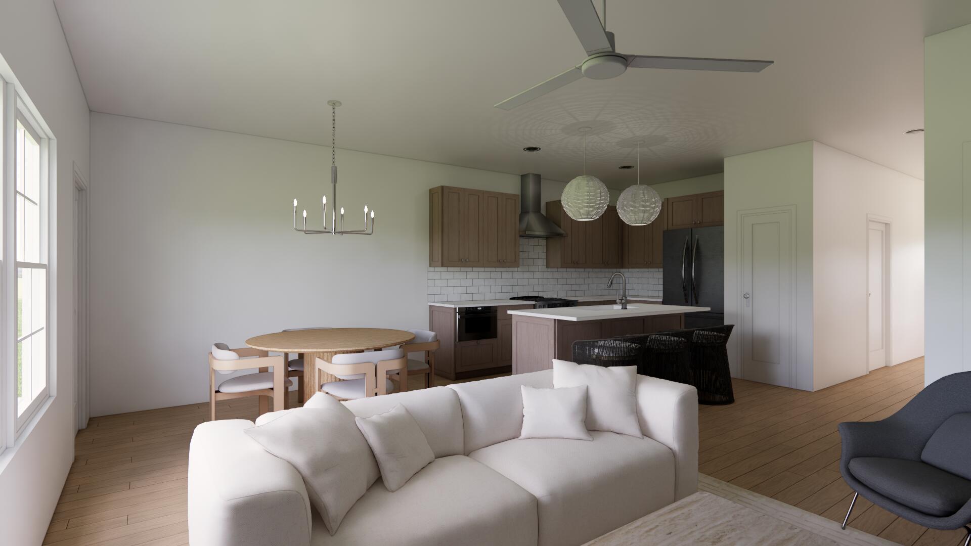 Tucked among the trees in Santa Rosa Beach, Hidden Pines is a gated community of just 42 modern townhomes -- low-density by design, with protected wooded views that set it apart from anything else on the market. This 3-bedroom, 2.5-bathroom OSPREY FLOORPLAN is new construction done with intention.

The community's low density is a feature in itself. Protected wooded views, a natural canopy overhead, and a quiet residential feel set the tone from the moment you arrive. Centrally positioned between Santa Rosa Beach and Destin, with Ascension Sacred Heart Emerald Coast just minutes away, the location balances coastal lifestyle with everyday convenience.
Outside, the homes make a quiet statement -- white vertical panel siding, warm-toned garage doors, black exterior sconces, and mature landscaping that softens the streetscape without competing with it. The aesthetic is modern coastal with staying power.

Inside, the interiors reflect a cohesive, light-filled design vision. Walls are painted in Sherwin Williams Snowbound, a crisp warm white that lets the natural light lead. Wide-plank wood-look flooring runs continuously throughout every level. The kitchen is anchored by Arctic White quartz countertops, shaker-style cabinetry, a classic white subway tile backsplash, and a Pfister chrome faucet. Above the island, two globe pendants cast a warm glow; a chrome taper candle chandelier anchors the dining space with quiet elegance.

Bathrooms are finished with equal care -- Glacier Statuary porcelain shower panels with continuous vertical veining, undermount sinks, Arctic White quartz, frameless mirrors, and chrome vanity sconces. Pfister fixtures are used throughout, finished in polished chrome for a clean, consistent look from room to room.

Ceiling fans in every bedroom and the living room, 4" LED canless downlights, and thoughtfully placed exterior sconces round out a finish package that is complete and move-in ready. A private patio extends the living space outdoors, and select homes include a covered balcony off the primary suite. 

Special Financing Incentive: Buyers who utilize the seller's preferred lender and title company are eligible to receive a $2,500 lender credit plus a seller credit equal to 1% of the purchase price at closing. Contact listing agent for details.

*Prices, plans, features, and options are subject to change without notice. Square footages are approximate. Home information including features, finishes, and available options are subject to change without notice. Artist renderings, photos, colors, and features are for illustration purposes only and may vary from the homes as built. Additional restrictions may apply.*