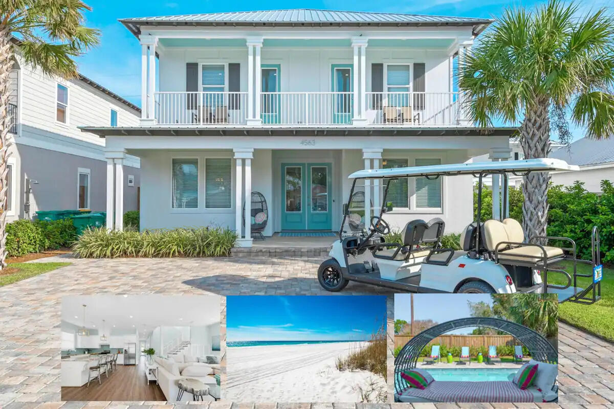 Short term rental powerhouse featuring a new designer-furnished home with private heated pool, fenced backyard, and massive 26 person sleeping capacity to maximize revenue.

Designer furnishings, professional photography and full inventory to convey for immediate revenue generation.

Just 2 blocks to multiple sugar-sand beach accesses ensures high occupancy. Includes a complimentary six-seater golf cart and kayak for added guest appeal.

Designed from the ground up to ensure easy, low cost maintenance and best possible yield.
 
Do an Internet search on Legacy Beach Homes of Destin, Florida to view real time calendars in order to determine availability for showings. Seller is listing over $100 million worth of properties from their portfolio (35 large STRs in the Destin/Miramar/30A area with an average appraisal value of slightly over $3M each.).

Seller is only selling 10% of the portfolio.  Seller will withdraw this and/or any other remaining listings once the first  $10 million (approximately)  in sales have been achieved.

Seller (Equisource Holdings dba Legacy Beach Homes) does not disclose property-level rental revenue data. Buyer to perform their own due diligence regarding income potential. However, the appraisal in the document section of this listing may include the appraiser's revenue projection. 

Seller will make all reasonable efforts to facilitate the transfer of future reservations.

The Seller does not have to sell.  Property has been priced based on recent appraisal and reflects the seller's minimum acceptable price.

Most recent appraisal and inspections are included in the documents section of this listing.