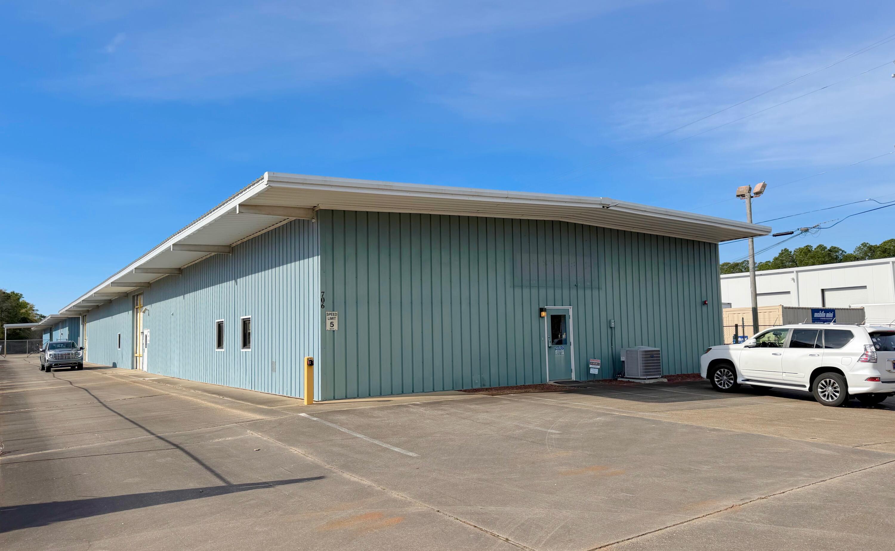 Available for purchase- Two 10,000 SF industrial / light manufacturing buildings. Strategically located on a 1.59-acre parcel in the Fort Walton Beach Commerce & Technology Park, only minutes from Hurlburt Field and Eglin Air Force Base. Both buildings are fully heated and cooled with sealed floors and upgraded LED lighting. Additional amenities include 16 ft eave height, loading dock, three 16ft overhead doors, 6 inch reinforced slab, 1200 Amp 3 Phase power, fire suppression and fenced yard.
