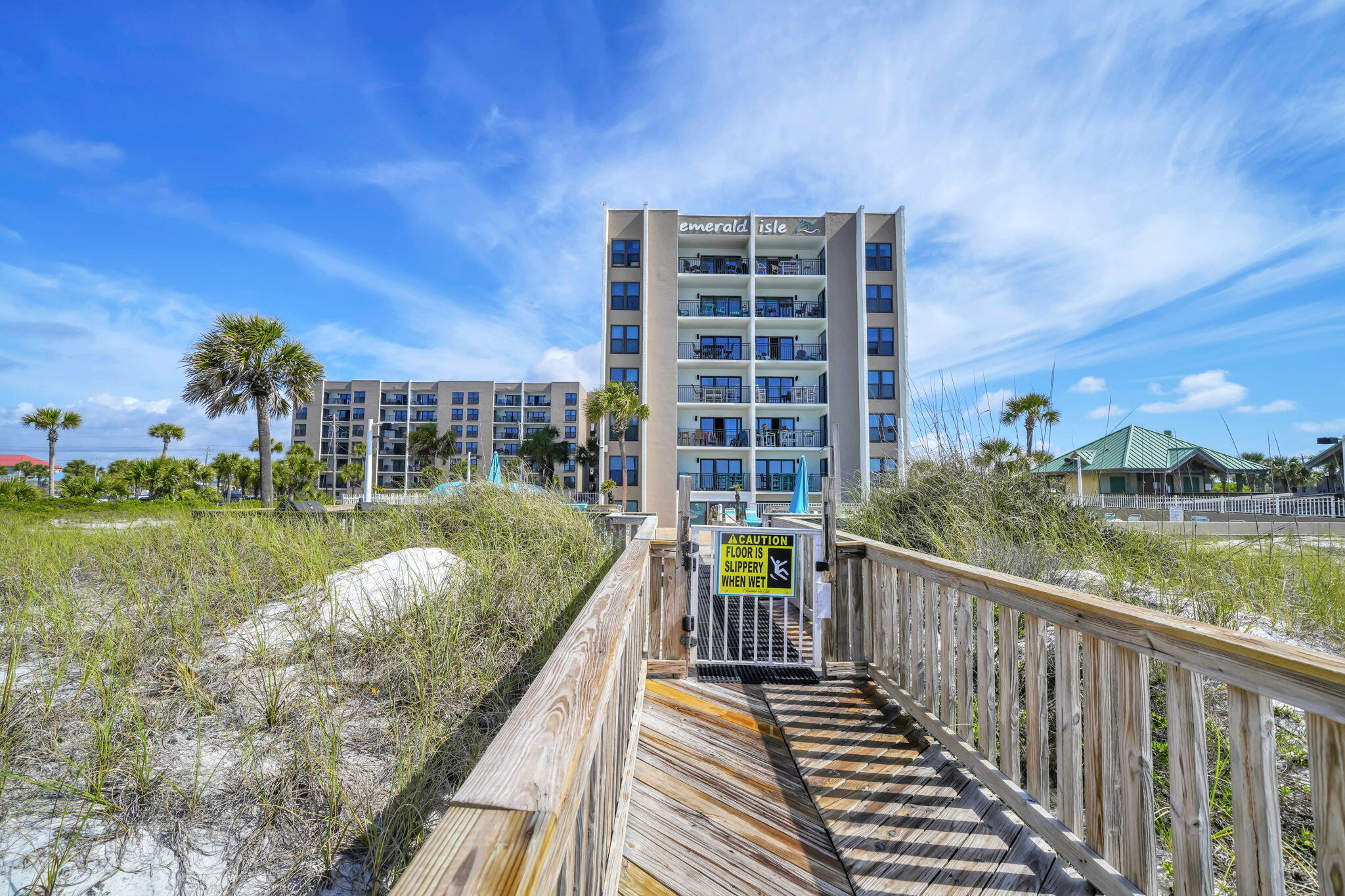 A direct Gulf View 2 Bedroom for under $400K? Yes please! This well priced, beautifully updated second floor unit features an inviting gulf view balcony, fresh paint, updated bathrooms, newer AC,  water heater, and much more.  With rental projections of $40K-$50K, and many weeks in the summer already in the books, this condo makes an exceptional investment property as well as second home.   Emerald Isle Resort on Okaloosa Island has gone through over  $4.5M in renovations over the last few year with all special assessments already paid. Enjoy private beach access, gulf-front pool & BBQ area,  tennis/pickleball court, fitness center, assigned parking and much more. Your dream of owning a beach front condo is finally here, call for more info & schedule a private showing today.