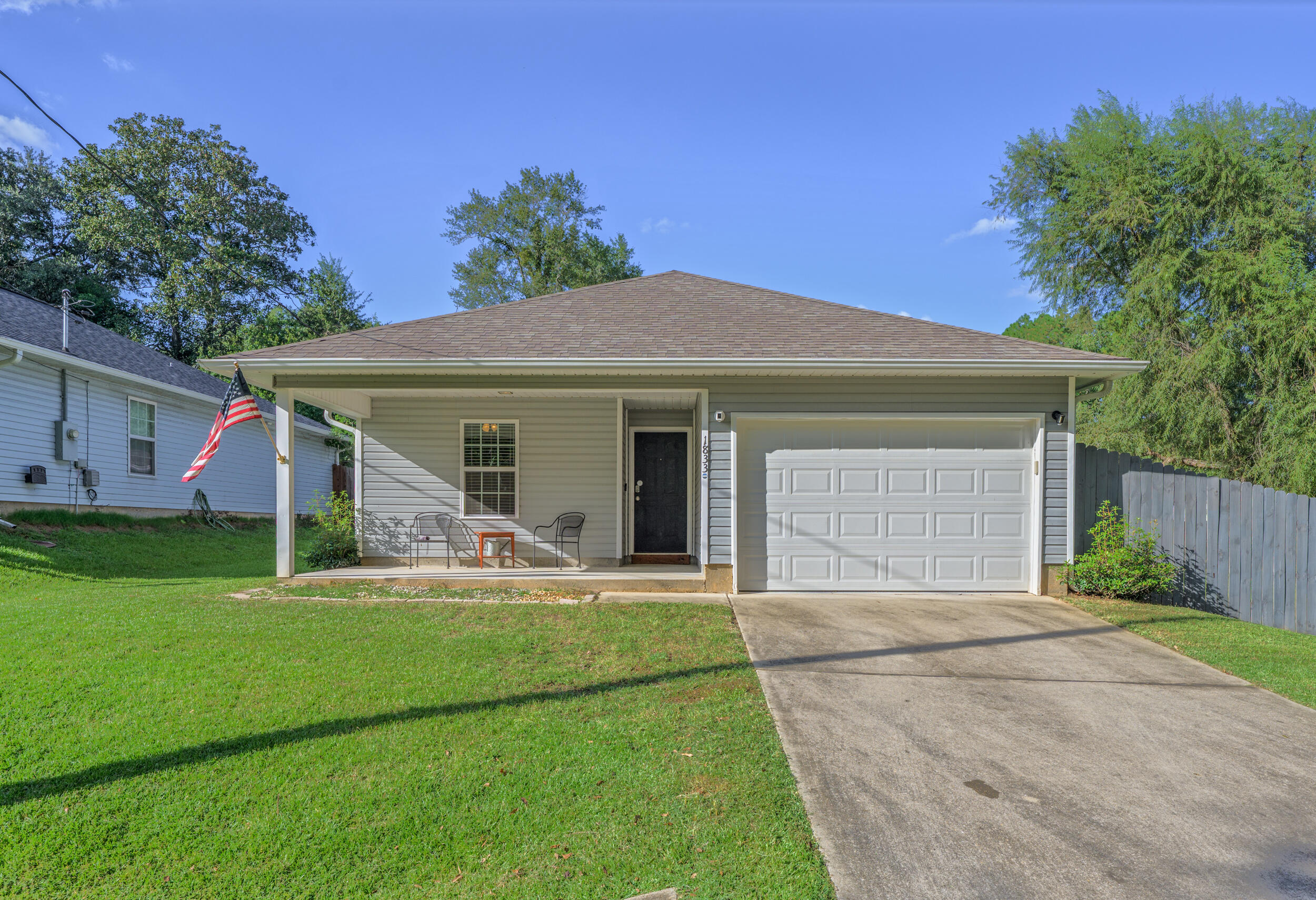 *Possible Short Sale* This 3 BR/2 bath ''open concept'' home.. incorporates rustic farmhouse aesthetics with modern design and sits on a double lot! The chef's kitchen features stacked ''glacier white'' cabinetry, with an elongated island at its center. Gorgeous granite throughout the home. Spacious bedrooms and closets. Single-car garage.. fully privacy-fenced backyard.. large mancave/she-shed.. smaller shed for gardening tools.