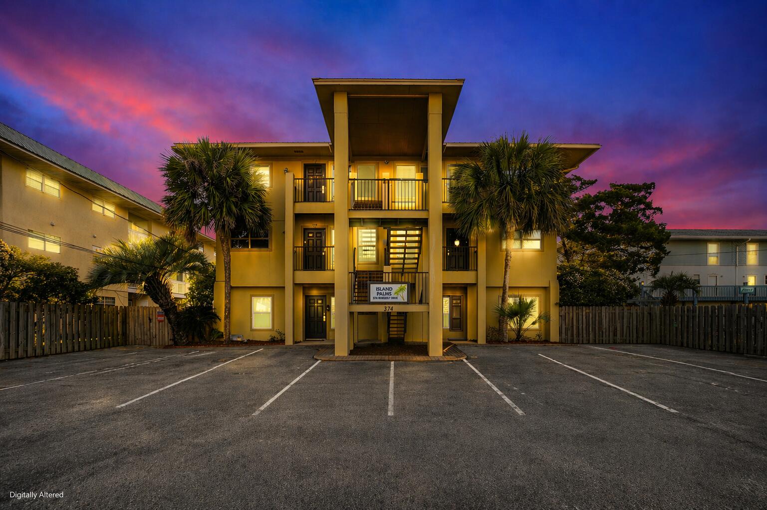 Coastal Vibes. Strong Returns. Endless Beach Days.Welcome to quiet coastal living in this beautifully positioned third-floor residence within an exclusive 6-unit building, offering privacy and tranquility just steps from the beach and turquoise waters. Sold turn-key and fully furnished, washer and dryer convey, this condo offers excellent SHORT-TERM RENTAL REVENUE POTENTIAL. This investment opportunity features 2 bedrooms and 1.5 baths on Okaloosa Island, with stainless-steel appliances complemented by sleek granite countertops and a high-top breakfast bar overlooking the modern living areas, perfect for entertaining or relaxed everyday living. New LVP flooring in the bedrooms and Jack and Jill Bath. Neutral colors and crown molding. Enjoy the open covered balcony with serene views. of the sunsets. Amenities include a fenced area, poolside relaxation, and grilling space. A short walk to the beach, local favorite dining spots, and island shopping just moments away. Whether you're seeking a personal beach retreat, full-time residence, or exceptional investment property, this unit delivers the ultimate beach lifestyle!