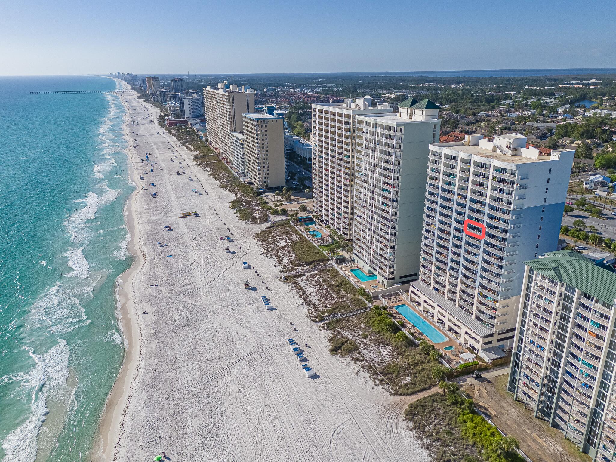 CURRENTLY UNDER CONTRACT, SELLER ACCEPTING BACKUP OFFERS  - You've found it--an exceptional opportunity at Twin Palms! This beautifully positioned 2-bedroom, 2-bath condo offers stunning Gulf views from an incredibly private, oversized wraparound balcony, perfect for soaking in sunsets and coastal breezes. The unit is rental-ready and features a $15,000 master bathroom renovation completed in January, highlighted by a large tiled walk-in shower, along with fresh paint throughout the entire unit for a clean, updated feel. Whether you're seeking a strong income-producing investment or a personal beach retreat, this unit checks every box. Twin Palms delivers a true resort-style experience with amenities including a beachside pool, hot tubs, sauna, and fitness center. Conveniently located near Walmart, popular restaurants, and local attractions, this condo combines location, lifestyle, and value along the world's most beautiful beaches.