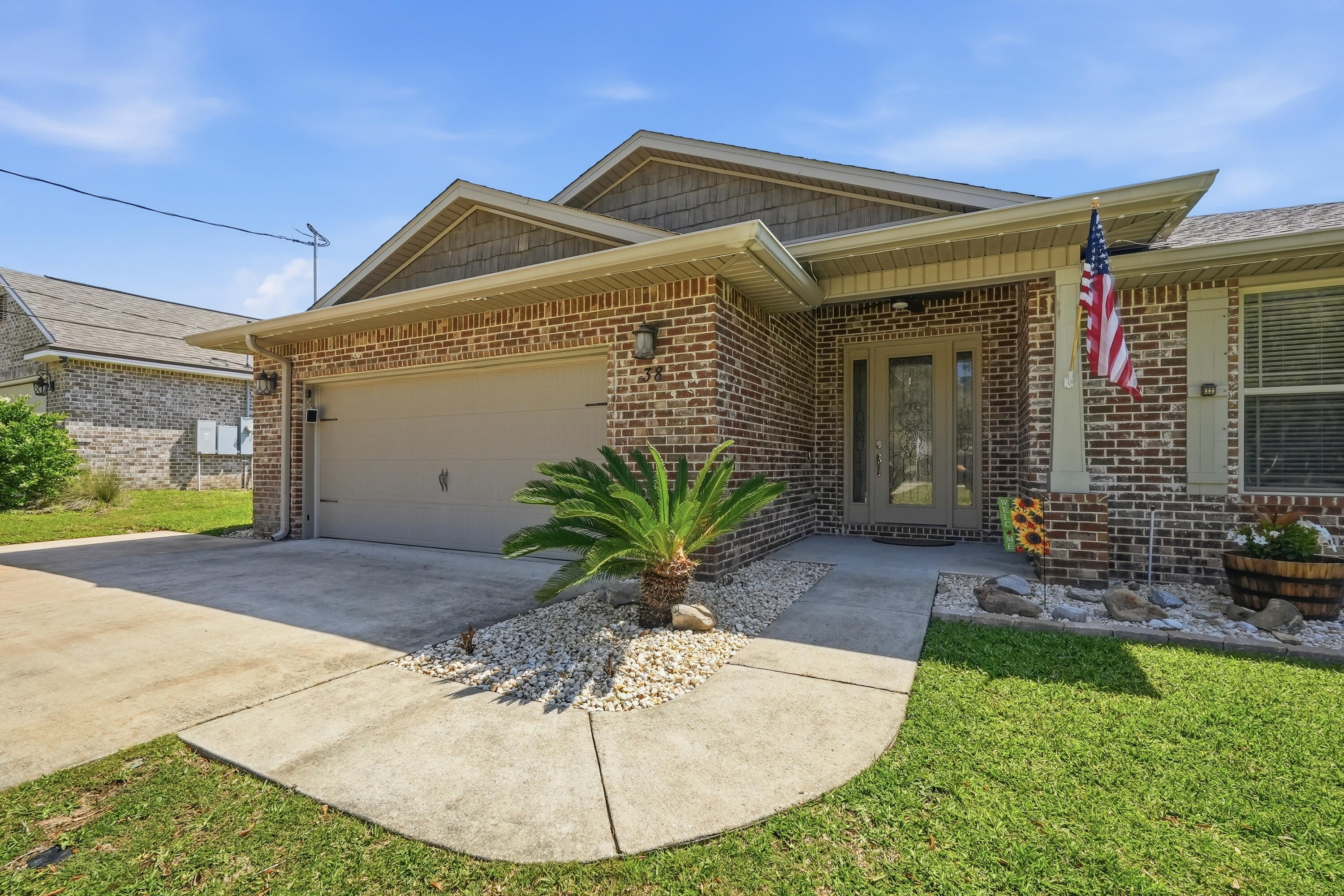 Now offering $10,000 anyway money to be used towards a rate buy down, closing cost concessions or more, let see how we can make this stunning home your next piece of paradise! This like-new, expansive brick POOL home is located in the highly sought-after Poquito Bayou. Offering 5 bedrooms, 3 bathrooms, and 2,794 square feet, this beautifully updated residence is just minutes from the Poquito Boat Ramp--perfect for enjoying the coastal lifestyle.

Designed with both comfort and style in mind, the home features wood-look tile flooring, tray ceilings, crown molding, 9-foot ceilings, and 8-foot doors throughout. The open-concept layout and split floor plan provide an ideal balance of functionality and privacy.

At the heart of the home, the chef's kitchen impresses with quartz countertops, a large island, glass tile backsplash, soft-close cabinetry, and stainless steel appliances, including a gas range with hood.

The spacious primary suite overlooks the pool and includes a versatile adjoining office accessed through stylish barn doors. Four additional generously sized bedrooms and two full bathrooms are thoughtfully positioned on the opposite side of the home. 

Step outside to your private backyard oasis, complete with a sparkling pool--perfect for entertaining or relaxing. Additional upgrades include new appliances, a new pool pump and filter, and a whole-house generator for peace of mind. Check out the feature sheet for a full list of updates, and schedule your showing today!