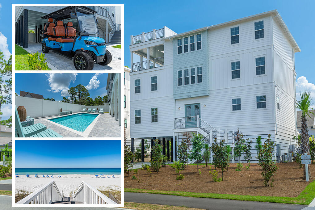 Short term rental powerhouse featuring a brand new 2025 build directly on 30A with 4th floor observation deck offering Gulf views, 8 bedrooms each with private baths, three separate living spaces, private heated pool, and massive 18 person sleeping capacity to maximize revenue.

Designer furnishings, professional photography and full inventory to convey for immediate revenue generation.

Only 0.6 miles to public beach access ensures high occupancy. Includes a free six-seater golf cart and two paddle boards for added guest appeal.

Designed from the ground up to ensure easy, low cost maintenance and best possible yield.

Visit https://legacybeachhomes.com to determine availability for showings. Seller is listing over $100 million worth of properties from their portfolio (35 large STRs in the Destin/Miramar/30A area with an average appraisal value of slightly over $3M each.).

The seller is only selling 10% of the portfolio. Seller will withdraw this and/or any other remaining listings once the first  $10 million (approximately)  in sales have been achieved.

Seller (Equisource Holdings dba Legacy Beach Homes) does not disclose property-level rental revenue data. Buyer to perform their own due diligence regarding income potential. However, the appraisal in the document section of this listing may include the appraiser's revenue projection. 

Seller will make all reasonable efforts to facilitate the transfer of future reservations. 

The Seller does not have to sell.  Property has been priced based on recent appraisal and reflects the seller's minimum acceptable price.

Most recent appraisal and inspections in docs section