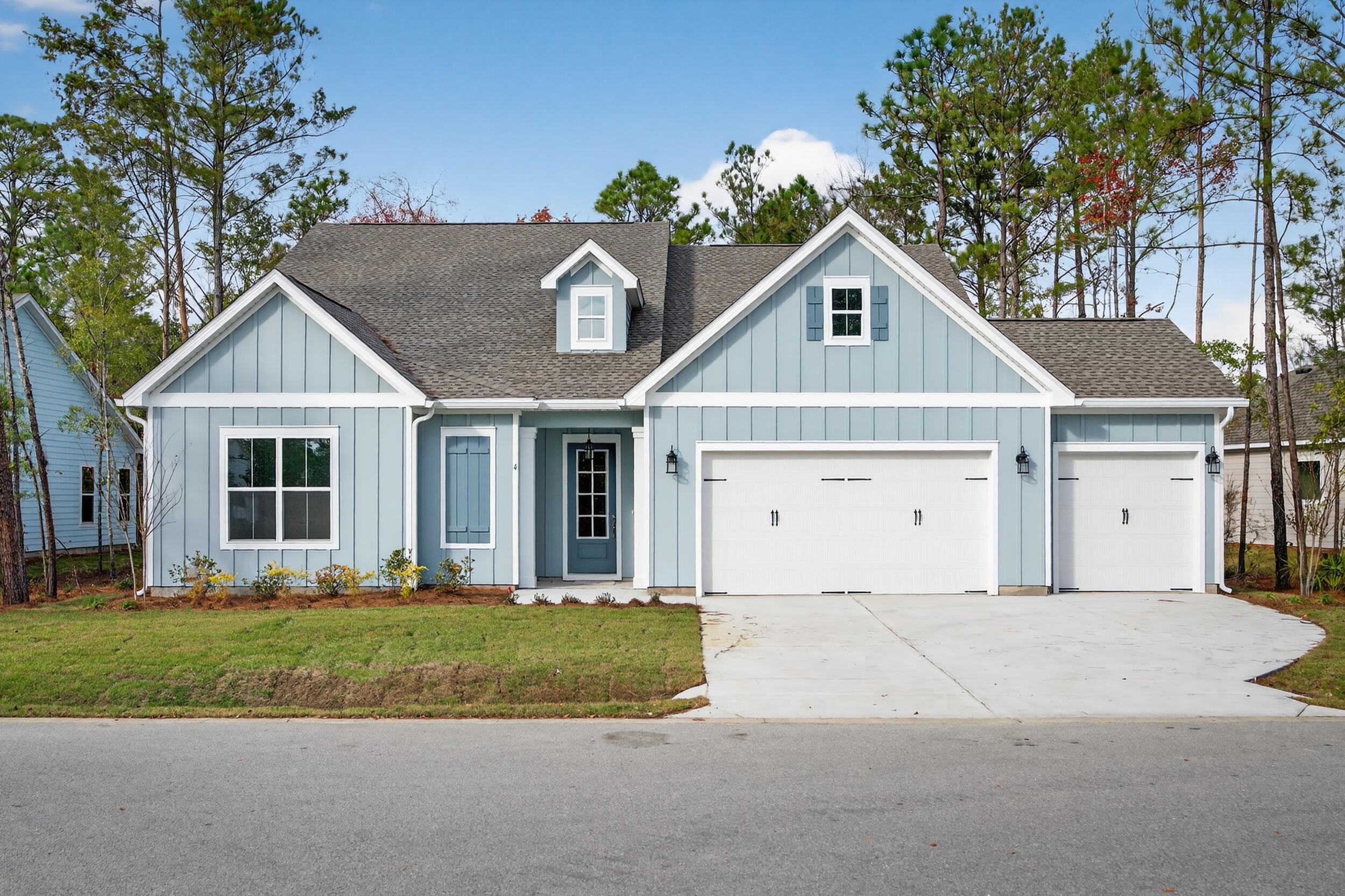 READY NOW!!!!!!!!!!  Close Out!!!  Up to $10K in Closing Costs on contracts written by 03/31/26 w/Traton Preferred Lender. Beautiful New construction in Freeport. Magnolia Bay Estates is a gated community, located conveniently off FL-20. This highly desirable ranch plan home reflects one level living at its finest. The Largo home plan (Lot 21) boasts 4 bedrooms and 3 full baths with a 3-car garage.  The kitchen is bright and airy with White Cabinets and white sub way tile, quartz counter tops, island and large walk- in pantry. Tile to the ceilings in all bathrooms.  Large open concept living in the main areas. The large cover back porch is screened and is perfect for entertaining & privacy.  The main bedroom has a spacious walk-in closet, separate shower/tub and double vanities.