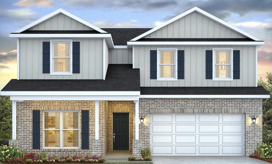 Welcome to 24 Foxtrail Run, a new home under construction at Ashton Park Phase III in Freeport Florida. 

This home has just over 2,500 square feet through two stories, with 4 bedrooms with 3 bathrooms, a 2-car garage, and a seamless open layout. There is a covered front porch and entry door. 

As you enter the home, you are met with the foyer leading to the open concept living area. Just off the entry hall, you will find a guest bedroom featuring a full bathroom and the laundry room. Continuing through the foyer you enter the open concept living area including the kitchen, living room and dining space. The kitchen includes quartz countertops, under mount sink, smooth top range, stainless steel appliances, pantry, stylish shaker cabinetry, and a center island. With natural light and nearby covered patio access, the living and dining area are integrated perfectly.

At the back of the main living area is the primary bedroom. This bedroom is a spacious and relaxing room that includes an ensuite bathroom. The primary bathroom has a dual sink vanity, a separate water closet, shower and walk-in closet.

Returning to the foyer you will find stairs leading to the second floor. On the second level, there is an additional living area that could be used as a media room or study. There are two guest bedrooms on the second level as well as a full bathroom dual sink vanity and shower tub combination.