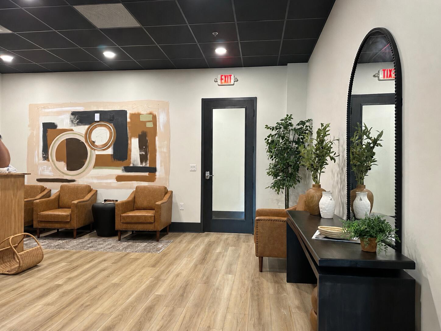 Exceptional opportunity to lease a beautifully designed office space. Presently used as a satellite  medical office, and occupied only 1-2 days per week. This space is now available for shared use 3-4 days per week at a negotiated rate, or potentially a full lease takeover for the right tenant. Lease amount includes power, water, and all common charges.