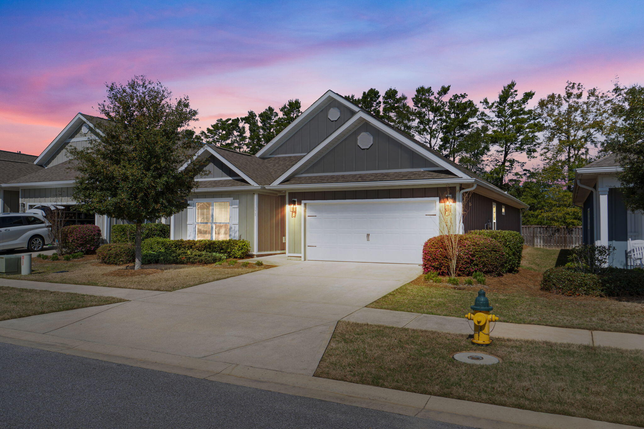 Welcome to easy, resort-style living in this beautifully maintained 4-bed, 2-bath home located in a desirable gated community. This spacious home offers the perfect blend of comfort, privacy, and low-maintenance convenience with yard maintenance included in HOA fees. Step inside to discover a functional and inviting layout with generous living spaces, ideal for both everyday living and entertaining. The home features four well-sized bedrooms and two full bathrooms designed for comfort and practicality. Outdoors is perfect for relaxing, entertaining guests, or cooling off during warm summer days. Residents also enjoy access to community pools, pickleball courts, adding a fun and active lifestyle element right in the neighborhood. Tesla charger included and so much more! This is a smart house and provides both privacy and peace of mind while still being convenient to nearby shopping dining, and local amenities. Don't miss the opportunity to own this exceptional home that combines space, lifestyle amenities, and low-maintenance living.