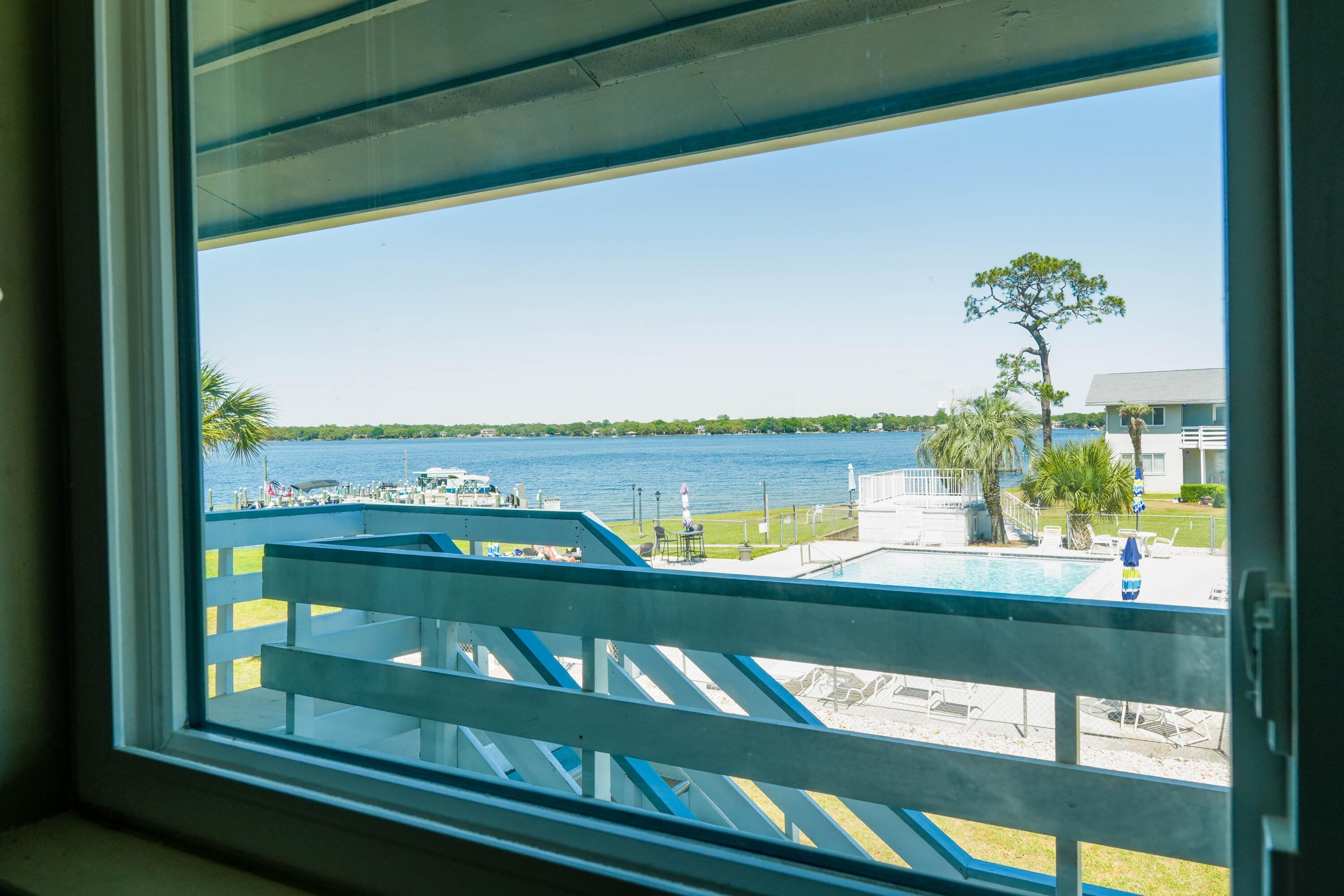 Want to LIVE on the WATER? Here is you chance!
BEAUTIFUL WATERFRONT VIEW!
 2 bedroom, 1 bath move in ready! Bring your swimsuit and your boat!
Slips are first come first serve..This condo is located located in town near Shalimar bridge, shops and restaurants. In unit washer/dryer combo, one bedroom has its own private backdoor entrance
Tenant pays internet and power. Security Deposit $2100/security Deposit $2100
HOA background check required
Military, professionals, or anyone looking to enjoy the best of Shalimar living. 
One pet is allowed by HOA- $250 nonrefundable deposit.