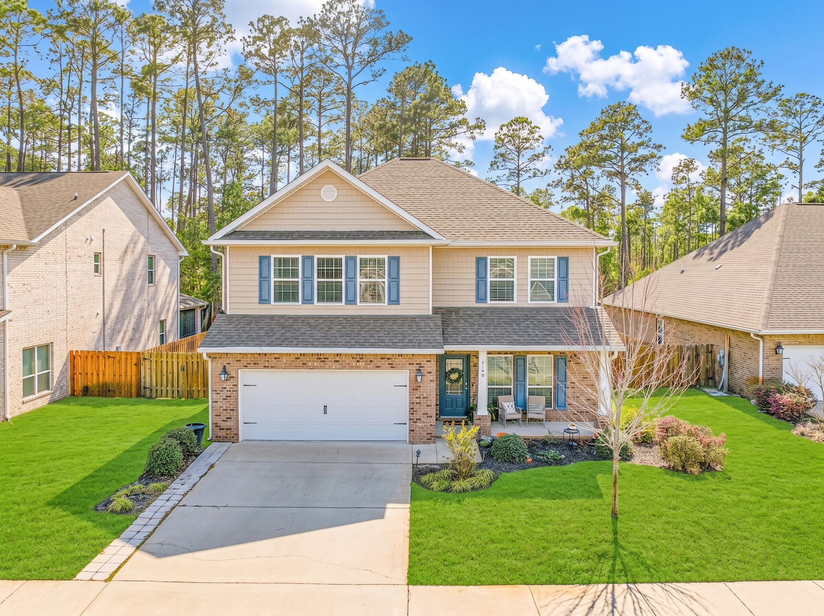 This beautiful 4 Bedroom + upstairs bonus room in the popular Point Washington area has a huge fenced-in backyard that backs up to HOA preserve and has room for a pool--a rare find in Santa Rosa Beach! Minutes from Beaches & Top Rated Schools! Enjoy Florida living on the screened-in back porch, fire-pit area, or backyard. The lot extends into the woods, with plenty of room to play or entertain friends. Peach Creek is a charming neighborhood located minutes from 30A beaches, schools, restaurants, shopping, and is a short drive to Rosemary Beach and iconic Seaside. There is a new walking path perfect for outdoor activities and food trucks often visit the neighborhood.  The kitchen features a breakfast bar, granite countertops, beautiful cabinetry, tile backsplash, and stainless-steel appliances. The cozy living area has plenty of natural light and a beautiful electric fireplace with wood mantle. The spacious first-floor master suite has a large walk-in closet and an en suite with a double vanity with granite countertops, spacious tile shower with bench, and linen closet. The first floor also has a large under-stairs storage closet and renovated half bath for guests. Upstairs there are three generously sized guest bedrooms with walk-in closets, a large bonus room, and dedicated laundry room. Two of the bedrooms share a Jack and Jill bathroom with double vanity and shower/tub combo. The additional guest bedroom has a full bathroom with shower/tub combo just off the hallway. More space than you will ever need! Additional features include crown molding, wood laminate flooring in downstairs living area, and upstairs laundry room. The backyard is fenced for privacy. The exterior features a large two-car garage, full irrigation system, keypad lock, doorbell camera, and gutters. 

What truly sets this home apart is the community. Enjoy living in a neighborhood where people know your name and you spend your evenings walking outdoors and making new friends. Schedule a tour today!