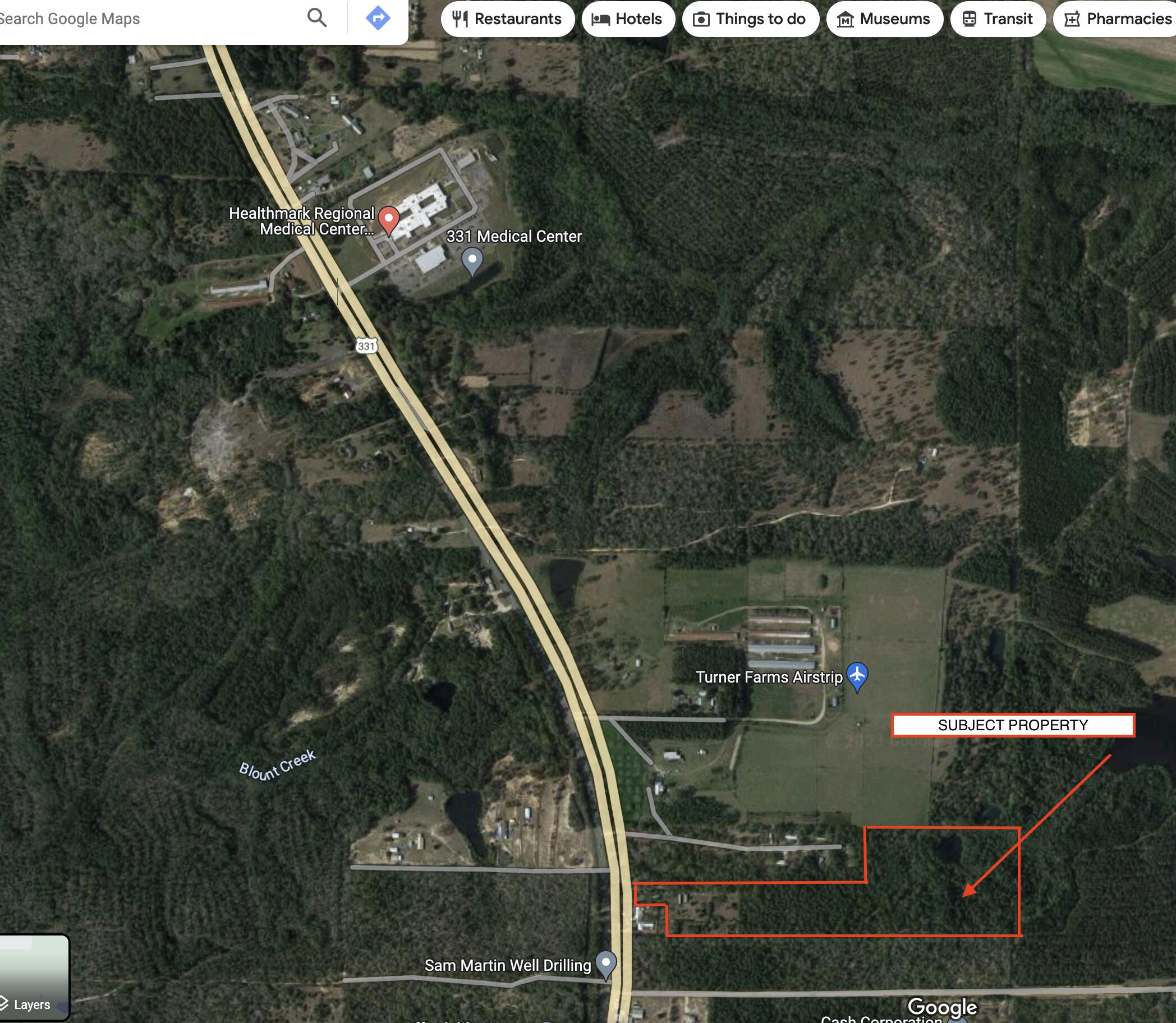 22 Acres on Hwy 331S just south of the new North Walton Doctors Hospital in DeFuniak Springs, FL. Zoning and FLU is Estate Residential. Seller says that Walton County planning and zoning indicated changing the use to commercial was a distinct possibility, as abutting property to the south is commercial and across Hwy 331 is Industrial. Of course, do your due diligence to verify anything that is of importance. Appears to be high and dry on GIS map except for a small pond at the rear/far east side. Water/Sewer availability: it runs as far as Healthmark, appx 3800ft to the north. Annual Average Daily Traffic count of 22,400+ according to FDOT. Walton Co is one of the fastest growing counties in FL and in the nation. This is a prime opportunity to move your business to this thriving area.