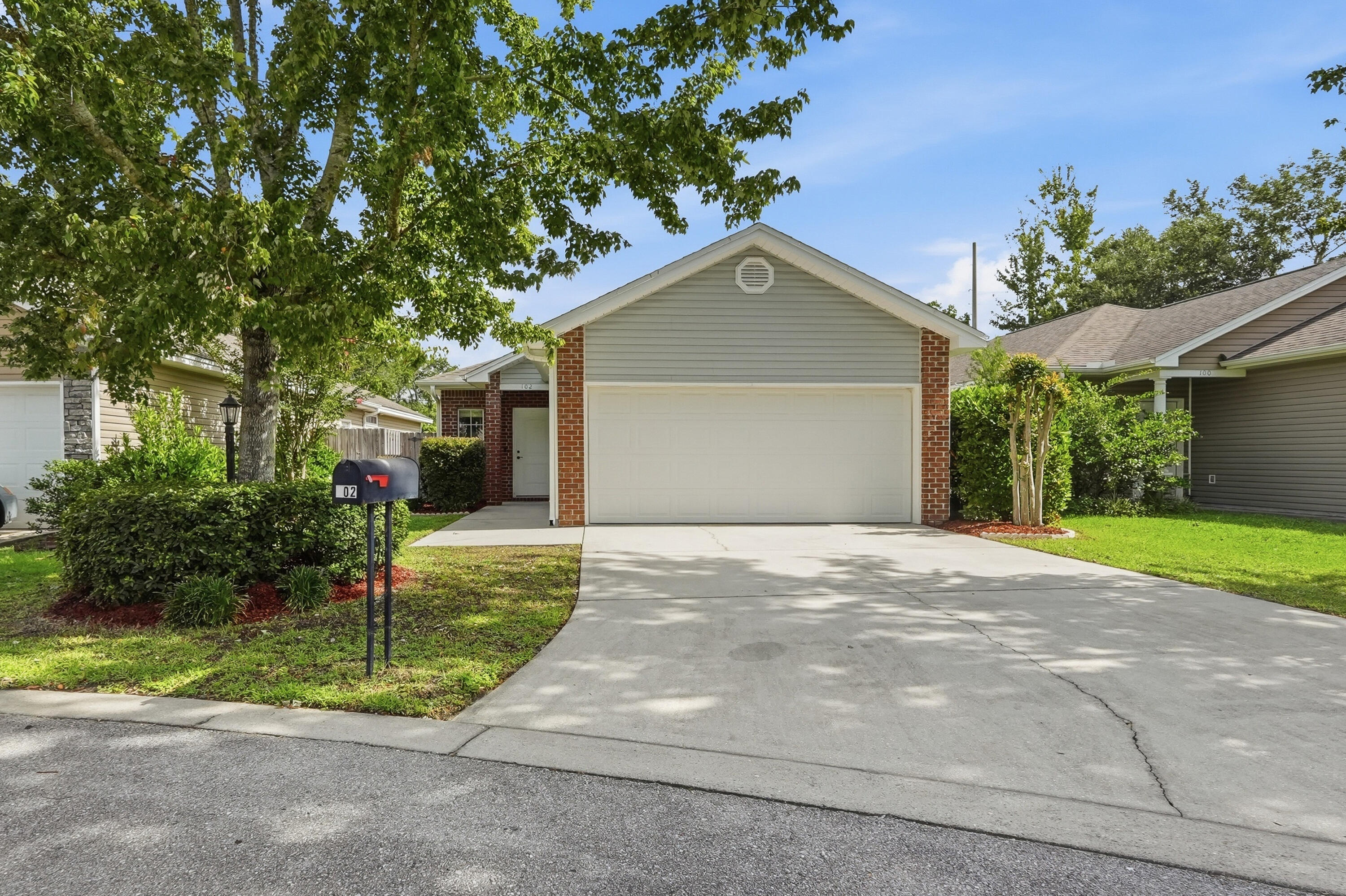 Conveniently located in the heart of Niceville, this beautifully maintained 3-bedroom, 2-bathroom home is ready for its next owners. Just minutes from Eglin Air Force Base, top-rated schools, shopping, dining, and the Emerald Coast's sugar-white beaches, this home offers the perfect combination of comfort, convenience, and everyday functionality. Step inside to an open-concept floor plan featuring 9-foot ceilings, tile flooring throughout, and an abundance of natural light. The kitchen is designed for both everyday living and entertaining with granite countertops, stainless steel appliances, a spacious breakfast bar, and a large eat-in dining area. The generous primary suite includes a private ensuite bathroom, while the two additional bedrooms offer flexibility for family, guests, or a home office. A two-car garage and additional attic storage provide plenty of room for all your storage needs. Outside, you'll appreciate the fully landscaped yard complete with an irrigation system and privacy fence, creating the perfect space to relax or entertain. Additional features include a transferable termite warranty. Whether you're looking for your first home, your next home, or an investment property, this one is ready to welcome you.