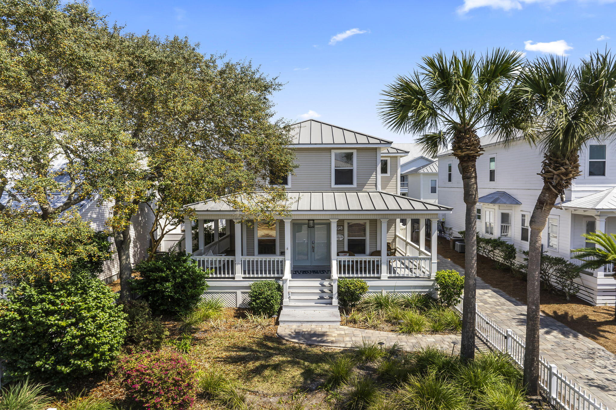 Welcome to this charming coastal home ideally situated in the highly desirable Crystal Beach area of Destin. Boasting exceptional curb appeal with mature landscaping and classic coastal character, this property makes a lasting first impression from the moment you arrive. Just a short stroll to the sugar-white sands via Barracuda Street beach access, the location truly sets this home apart. All interior and exterior furniture is included, along with a 6-person golf cart and six beach bikes, making this a true turnkey coastal retreat ready to enjoy from day one.

This 4-bedroom, 3-bath residence features a thoughtfully designed open layout connecting the family room, dining area, and kitchen, creating an inviting space for both everyday living and entertaining.  The kitchen is well-appointed with white cabinetry, granite countertops, and stainless steel appliances, blending style with functionality.

The spacious owner's suite offers a relaxing retreat with abundant natural light, a cozy sitting area, and an ensuite bath complete with double vanities, a soaking tub, and a separate shower. Secondary bedrooms are generously sized, ideal for family and guests.

Step outside to your private backyard oasis featuring a fenced yard and pool, perfect for soaking up Florida's year-round sunshine or entertaining with ease.

Additional highlights include a main-level laundry room and a detached two-car garage, offering flexibility for storage, parking, or additional use. Recent updates include an added bathroom and closet in the upstairs guest space, refinished floors, fresh interior paint, a new gas stove, updated HVAC systems, new hot water heaters, and a new pool heater and pump (2024/2025). Kitchen and cooking items are also included, further enhancing this fully furnished, turnkey opportunity.

Located just minutes from Destin's premier shopping, dining, golf, and entertainment, this home presents an excellent opportunity as a primary residence, second home, or income-producing rental.