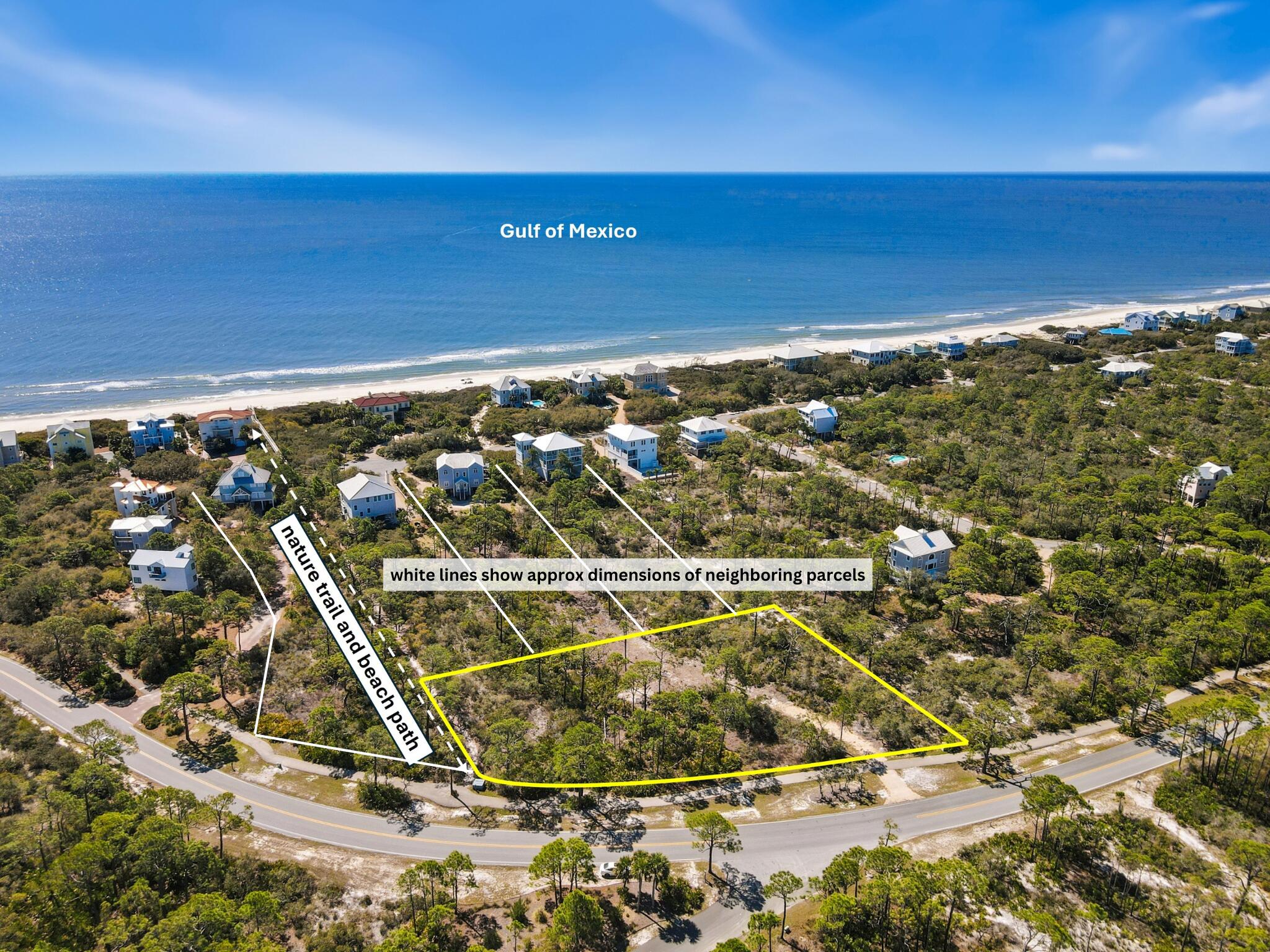 2ND TIER LOT!! Build Your Island Dream Home in St. George Plantation. Nestled within the exclusive, gated community of St. George Plantation on beautiful St. George Island, this spacious 2nd tier 1.07-acre homesite offers the perfect combination of privacy, natural beauty & island living. Partially cleared and ready for your vision, the lot is ideally positioned next to one of the Plantation's beach access trails, providing quick and easy access to the Gulf of Mexico's pristine sands. Enjoy beautiful views of Nick's Hole & the Apalachicola National Estuarine Research Reserve (ANERR), a 40+ acre protected preserve directly across from the property, offering a serene backdrop and ensuring lasting tranquility.  Nick's Hole also features a kayak/canoe launch, hiking trails & wildlife viewing.