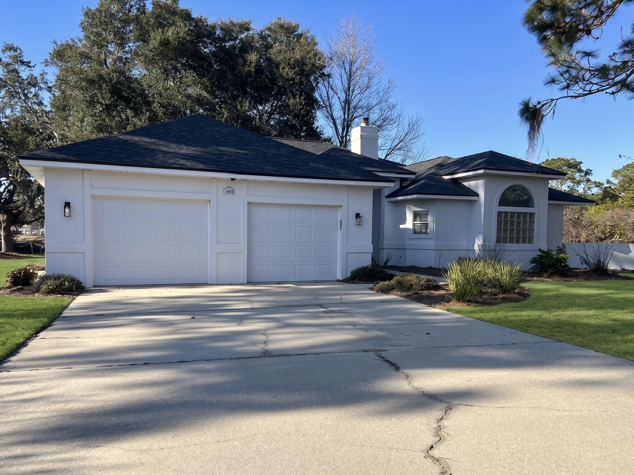 Welcome to this Golf Course and waterfront community located in the ever popular Shalimar Pointe community in Shalimar. This custom built Mediterranean style home is located at the end of the cul-de-sac and is a golf course home. This refurbished home has refinished stucco, an in-ground gunite pool with all new equipment, new exterior doors and garage doors with openers. Inside this move in ready home you will find new flooring, granite, appliances, fixtures, vanities, HVAC, roof, and so much more. This gorgeous home is an absolute must see to appreciate! Call today!