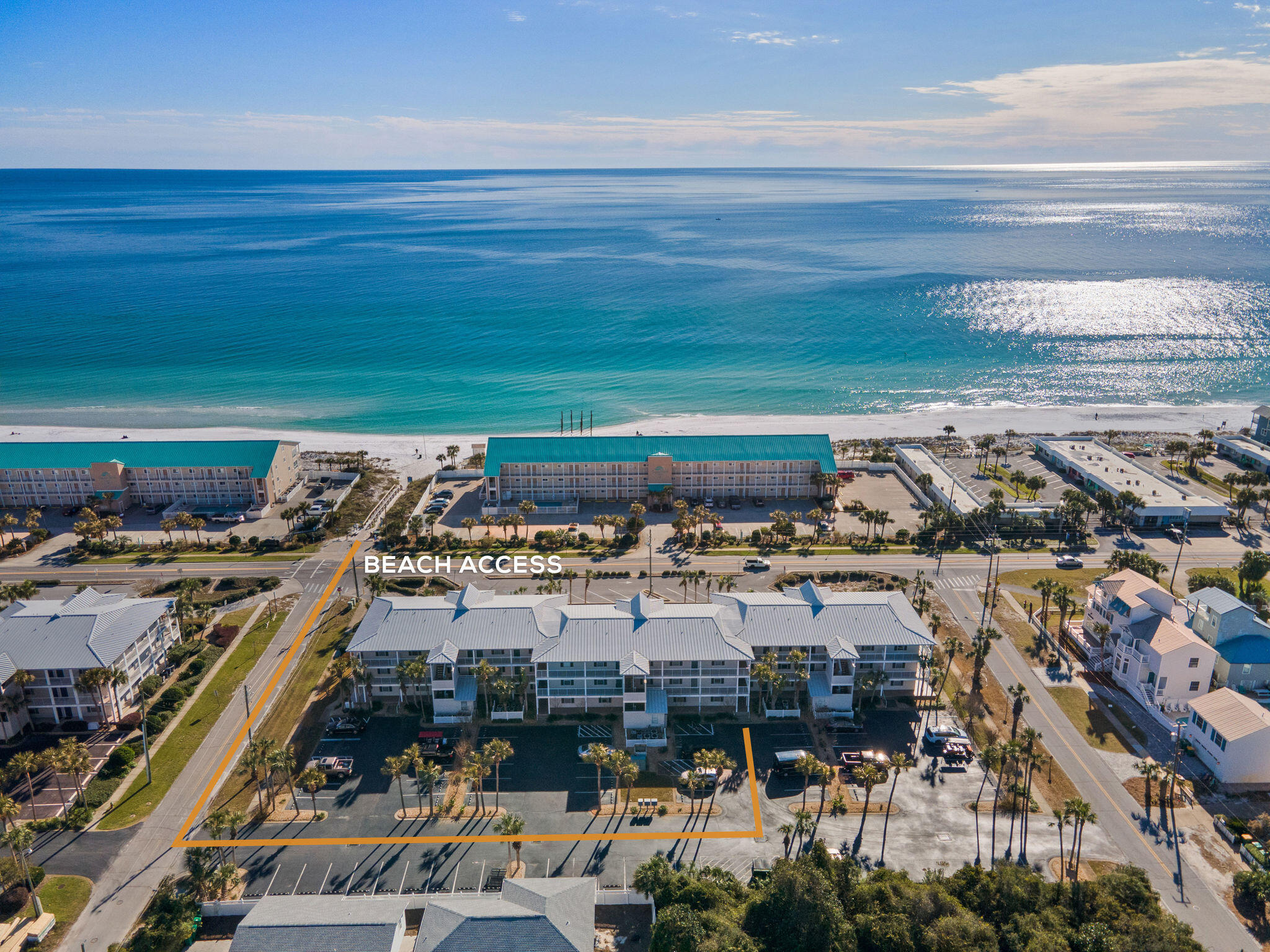 Welcome to Grand Caribbean West Unit 107 -- Your Coastal Retreat in Crystal Beach

Discover the perfect blend of beachside living and investment opportunity at 3191 Scenic Hwy 98 #107 This freshly painted throughout,  first floor Condo has an average gross rent is 50K per year with 25K already on the books for 2026. This charming ground-floor condo sits directly across the street from Pompano Beach Access, placing sun, sand, and sparkling emerald waters just steps from your door.

This fully furnished & freshly painted 655-square-foot retreat features one bedroom, one bath, and hall bunks -- comfortably sleeping six guests with ease. Thoughtfully upgraded and completely turnkey, this unit is ready for immediate enjoyment or strong rental income from day one. Investors and vacation homeowners alike will appreciate the proven earning potential this sought-after location commands. Step outside onto your spacious patio, where views of the shimmering pool, relaxing hot tub, and inviting grilling area create the ultimate outdoor gathering space. With only three stories, Grand Caribbean West delivers the low-density, laid-back coastal atmosphere that discerning buyers crave -- no towering high-rises blocking your sunshine here.

The Crystal Beach neighborhood offers an enviable lifestyle surrounded by convenience. Stroll along the scenic Crystal Beach Trail just minutes away, grab fresh groceries at the nearby Whole Foods Market on Legendary Drive, and enjoy easy access to Destin's legendary dining, shopping, and entertainment destinations.

Whether you're seeking a personal paradise, a lucrative vacation rental, or both, this turnkey gem checks every box. Don't let this newly listed opportunity slip away -- schedule your private showing today!