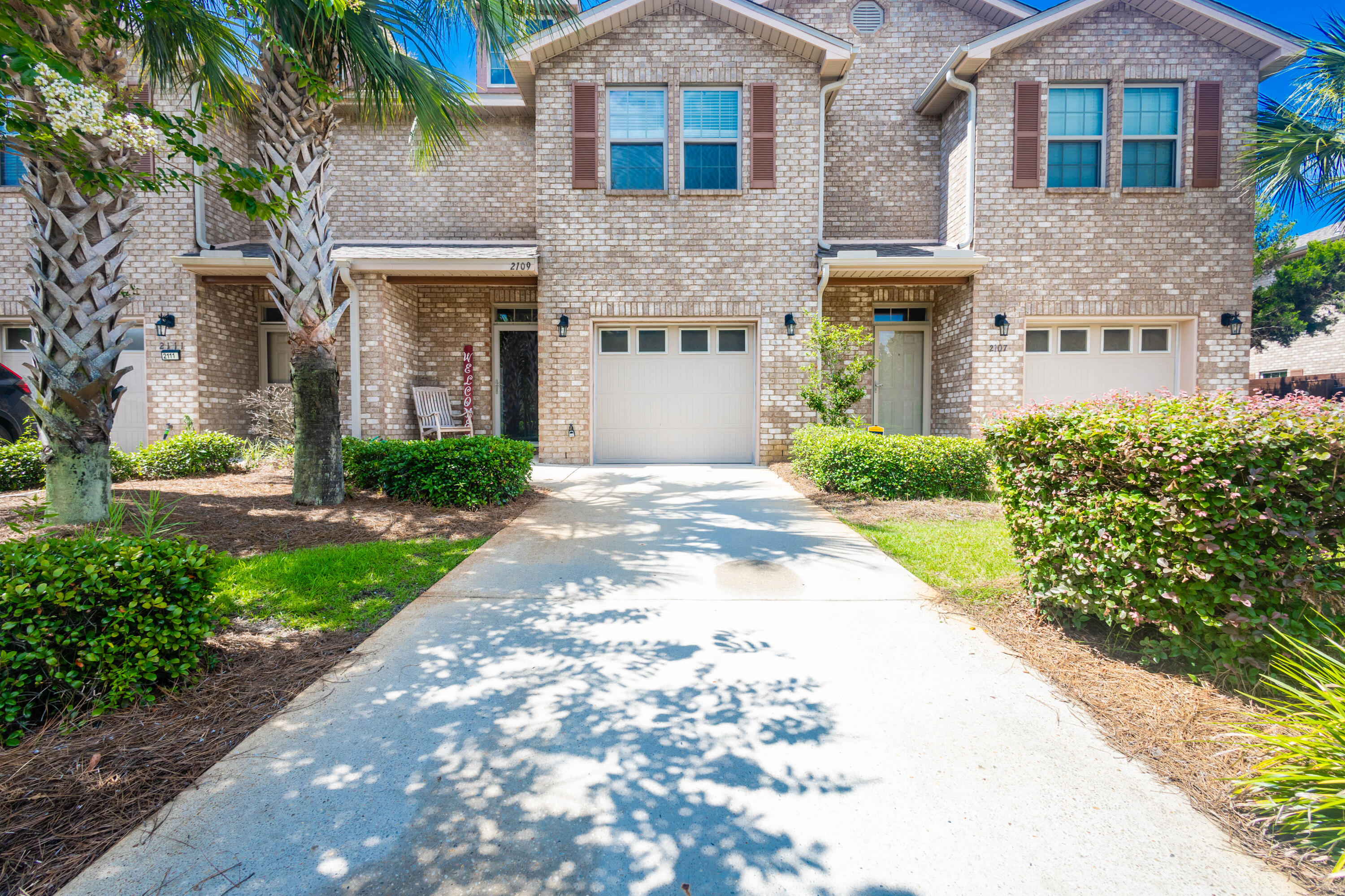 Come see this beautiful, two-story, 1,544 sq ft townhome in Navarre! Located in the Reserve Pointe community, the neighborhood includes a community pool with a picnic area, a kid's playground, and sidewalks. The property showcases a fenced backyard space with an open patio and gorgeous landscaping in the front yard. The interior features a spacious living area, a kitchen that includes a breakfast bar and stainless steel appliances, and granite countertops throughout. All of the bedrooms are located on the second floor, with the main bedroom suite featuring a large closet, a double vanity and walk-in shower. The townhome is located within 2 miles of a Walmart Supercenter to the east, and within 2.5 miles of a Publix to the west. The property is also located within 3 miles of Navarre Beach and within 11 miles of Hurlburt Field. Schedule your showing today!