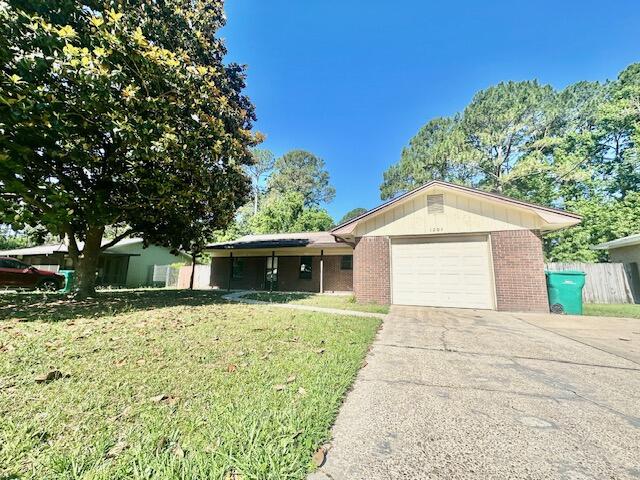 This recently refreshed 1-story single-family home offers 3 bedrooms & 2 bathrooms w/ a practical split-bedroom plan. The living area features a newly painted stone wood-burning fireplace for those cozy cooler nights. There is new LVP flooring throughout w/ tile in the bathrooms. The interior has been freshly painted & includes an inside utility room & a breakfast bar adjacent to the kitchen. Master bedroom has a walk-in closet & the front bedroom has 2 closets. Outdoors, the property provides a privacy-fenced backyard, screened patio, covered front porch, shed, sprinkler system w/ lawn pump & a mostly brick exterior. Additional conveniences include an attached 1-car garage w/ an automatic opener & work bench plus the home is all electric. All this plus conveniently located between both Air Force bases & close to schools, shopping, dining & hospitals. Your main systems have also been updated as of 2022 (HVAC), 2023 (roof) & 2024 (water heater). Welcome home!